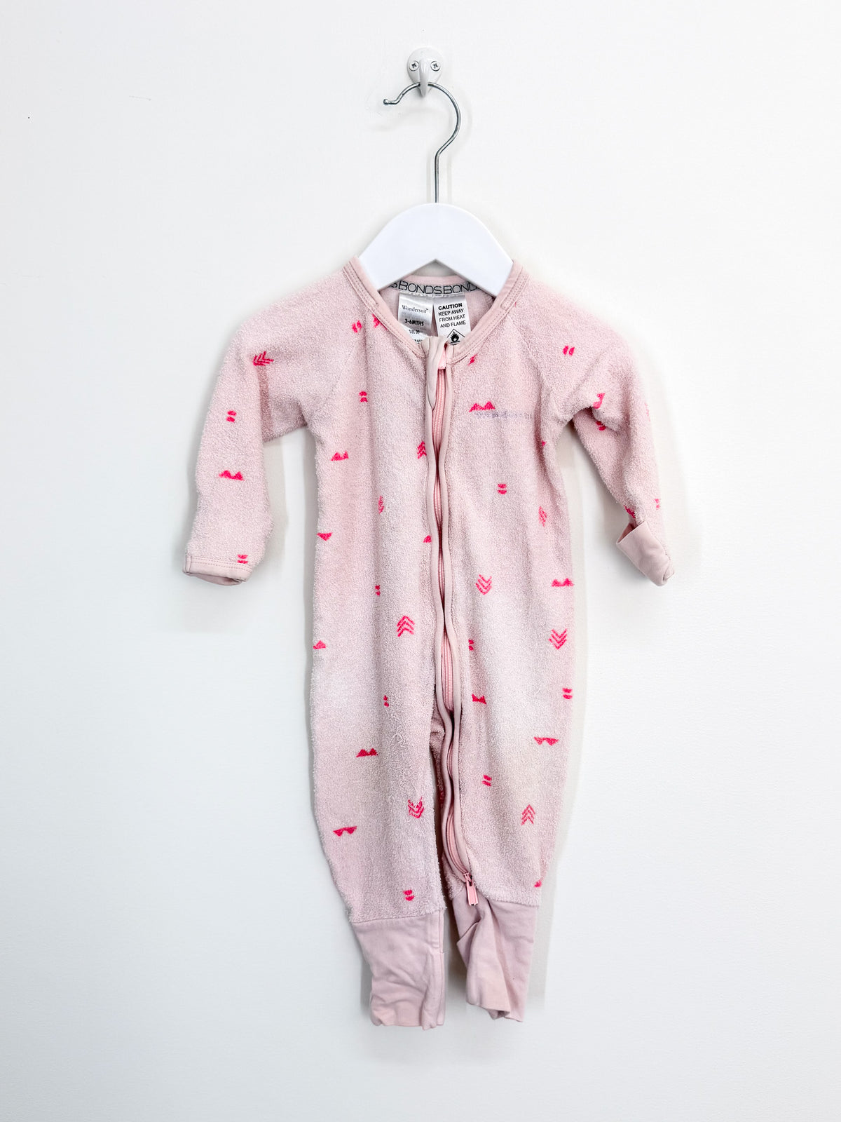 Bonds terry wondersuit - pink (3-6m)