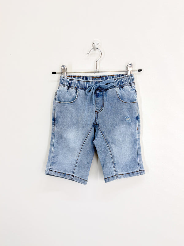 Mac & Ellie light wash denim shorts (4y)