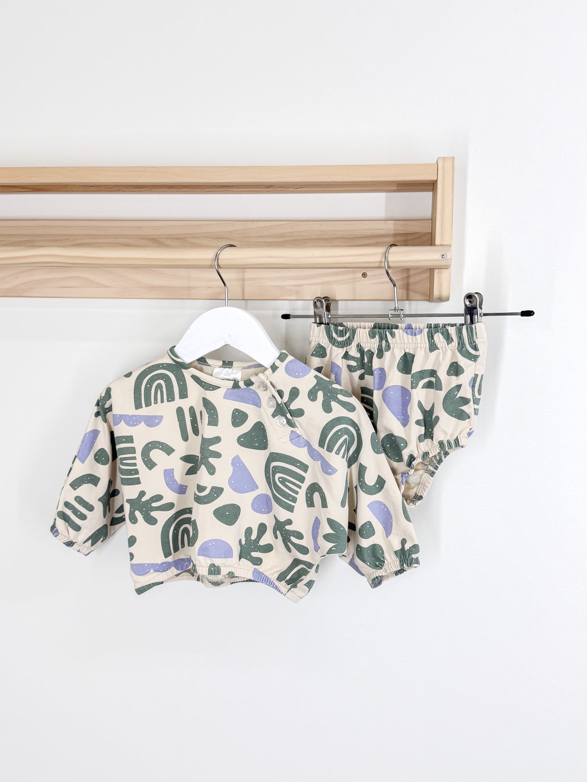 Tiny Tribe boxy tee & bloomers set (9-12m)