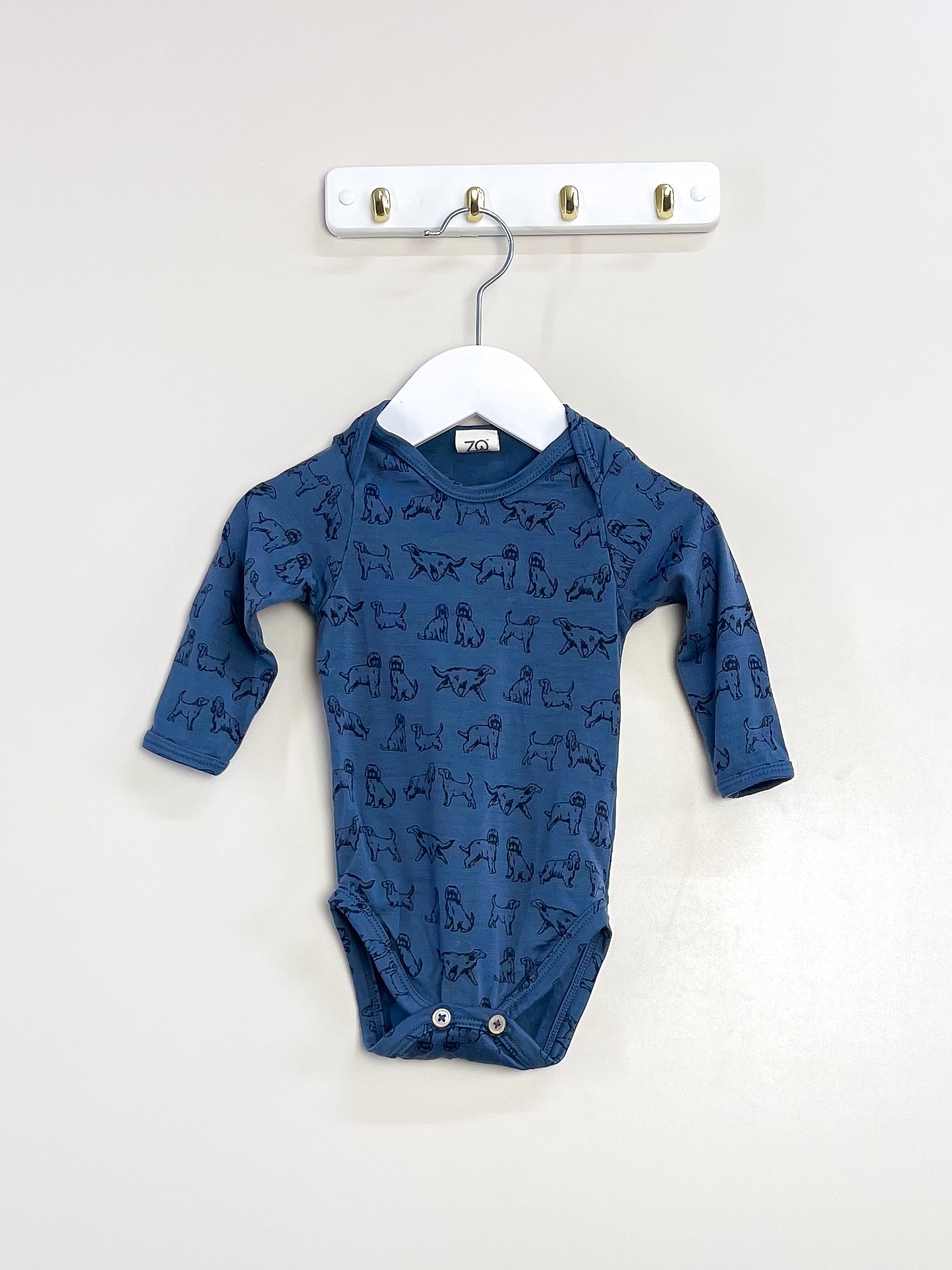 Nature Baby merino bodysuit - dog days (3-6m)