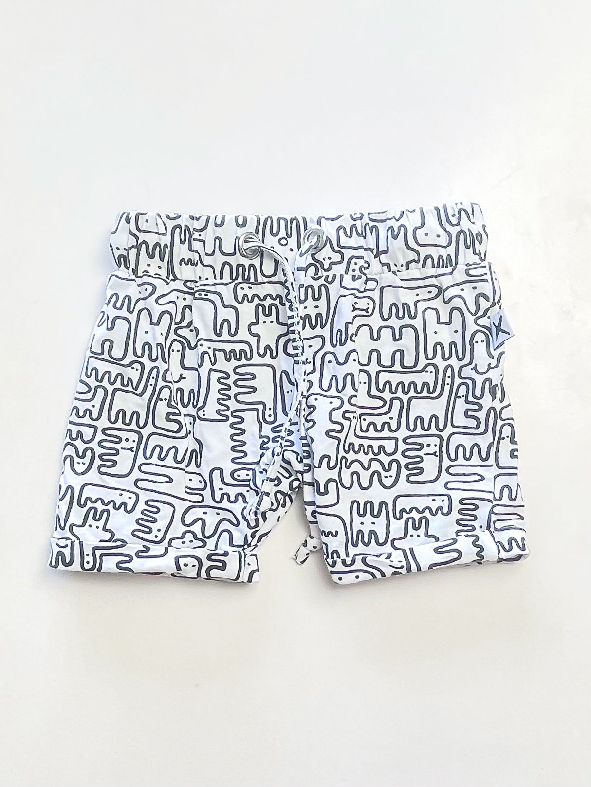 Minti doodle shorts (0-3m)
