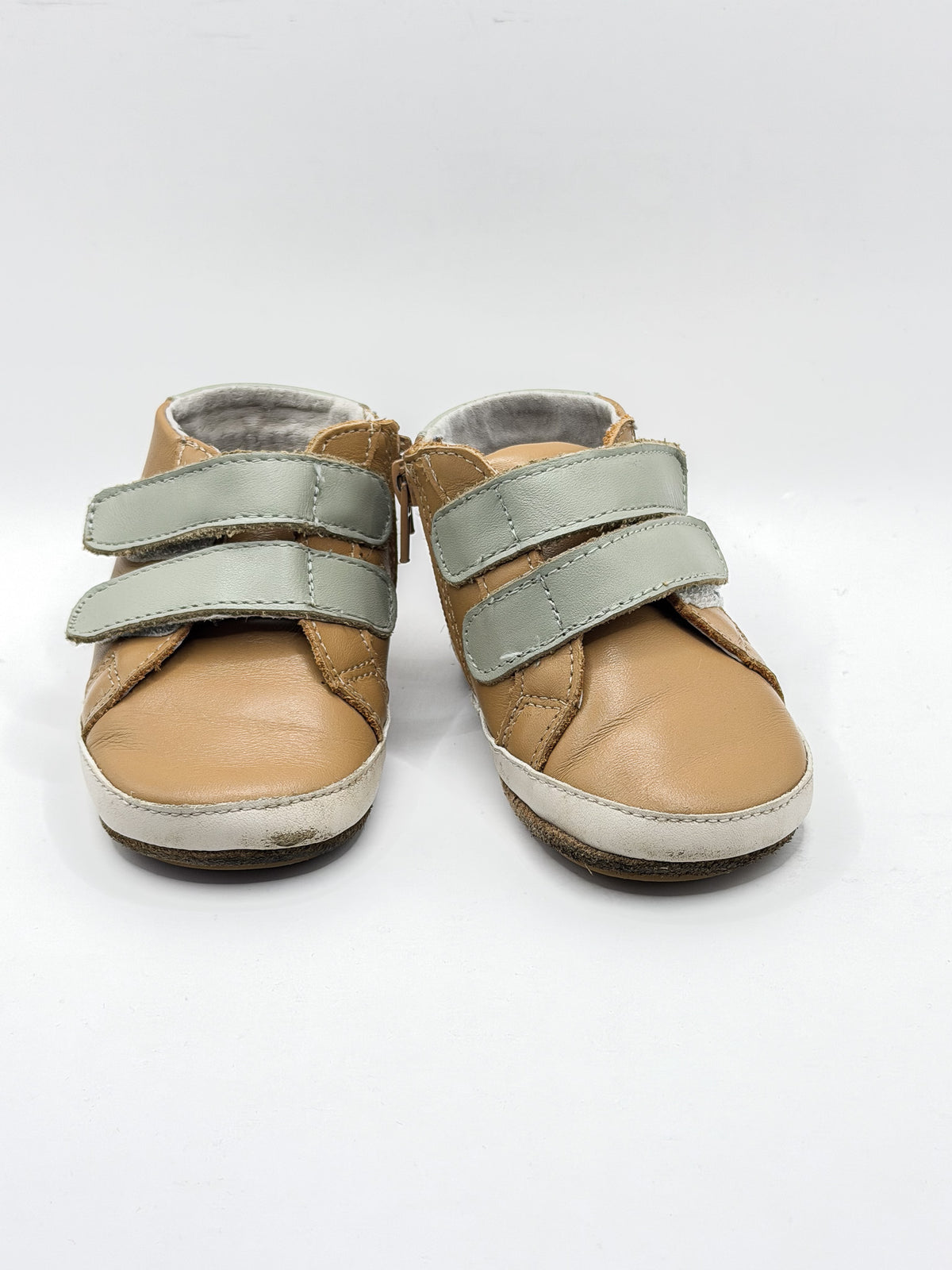 Bobux hi top boots - tan/sage (21EU)