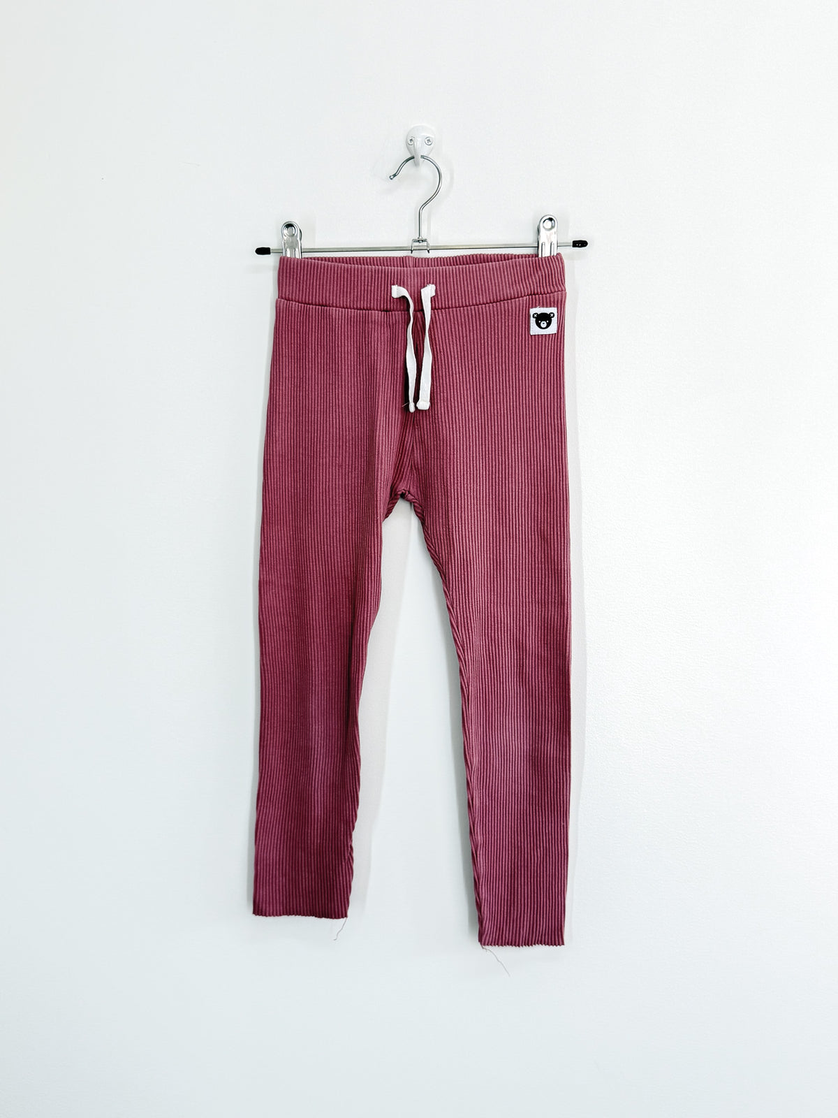 Hux plum rib leggings (8y)