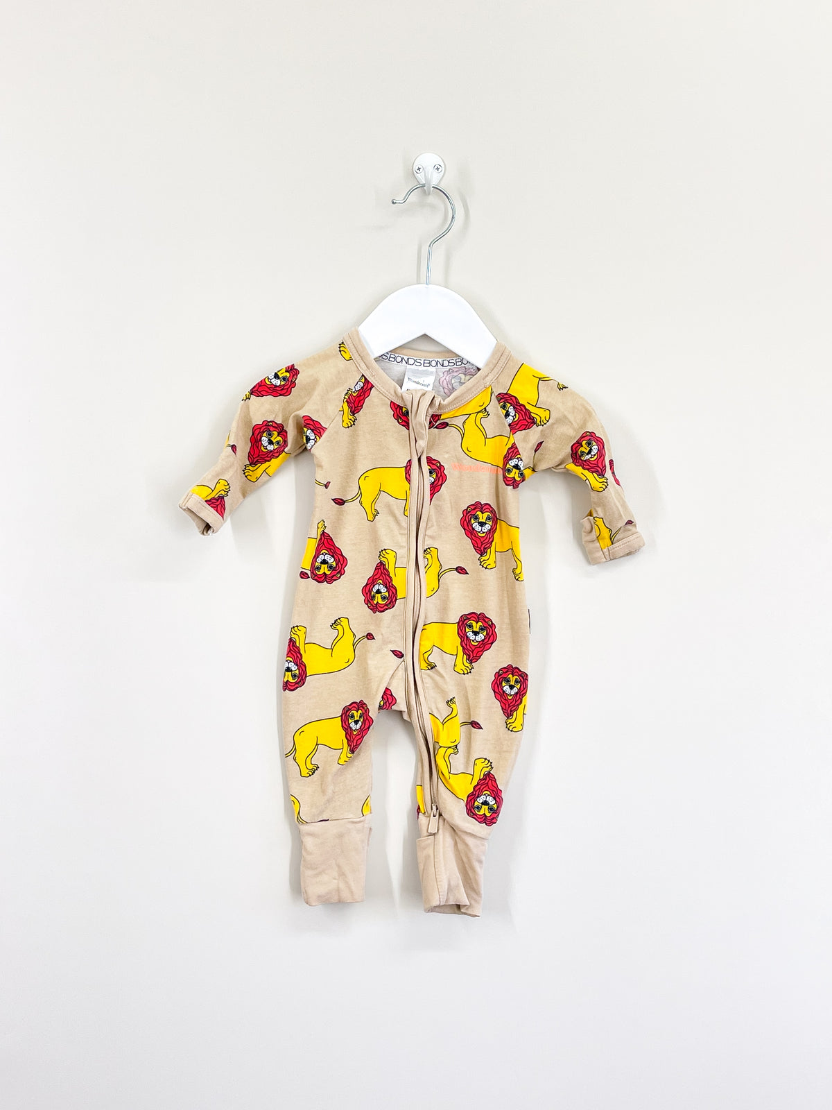 Bonds wondersuit - lions (0-3m)