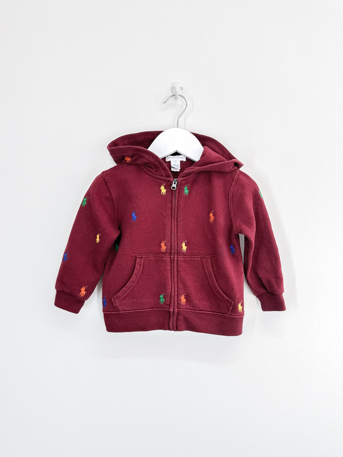 Ralph Lauren polo pony fleece full-zip hoodie (18m)