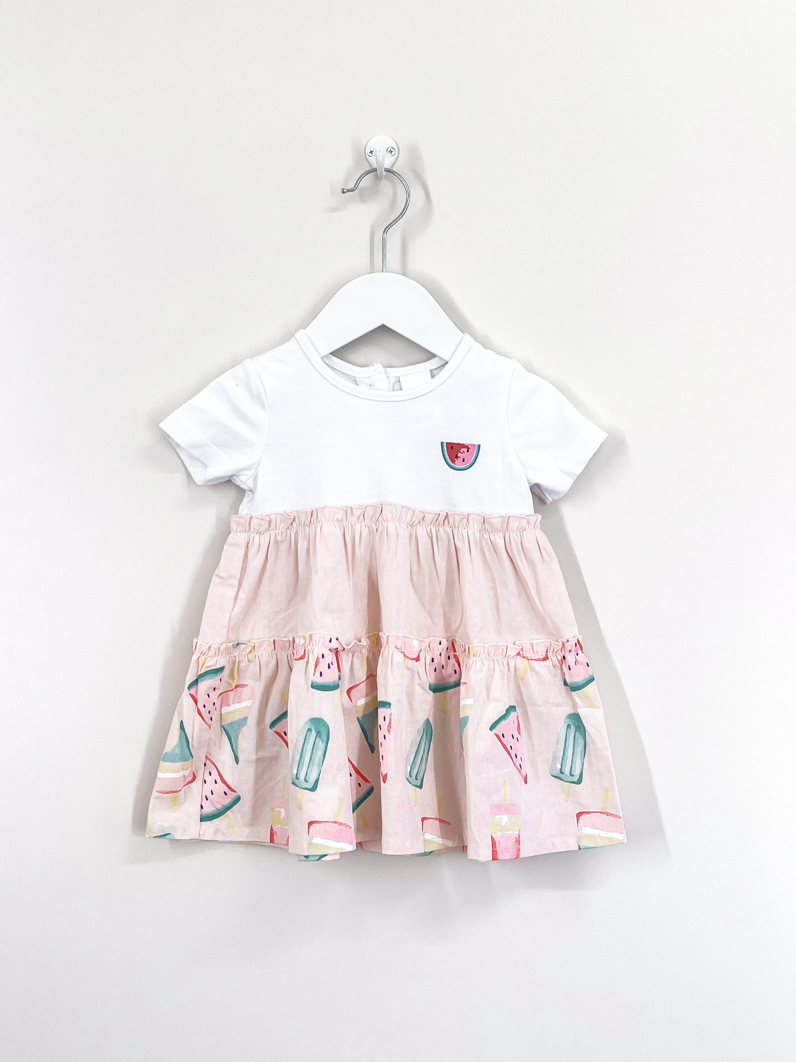 Teeny Weeny watermelon dress (6-12m)