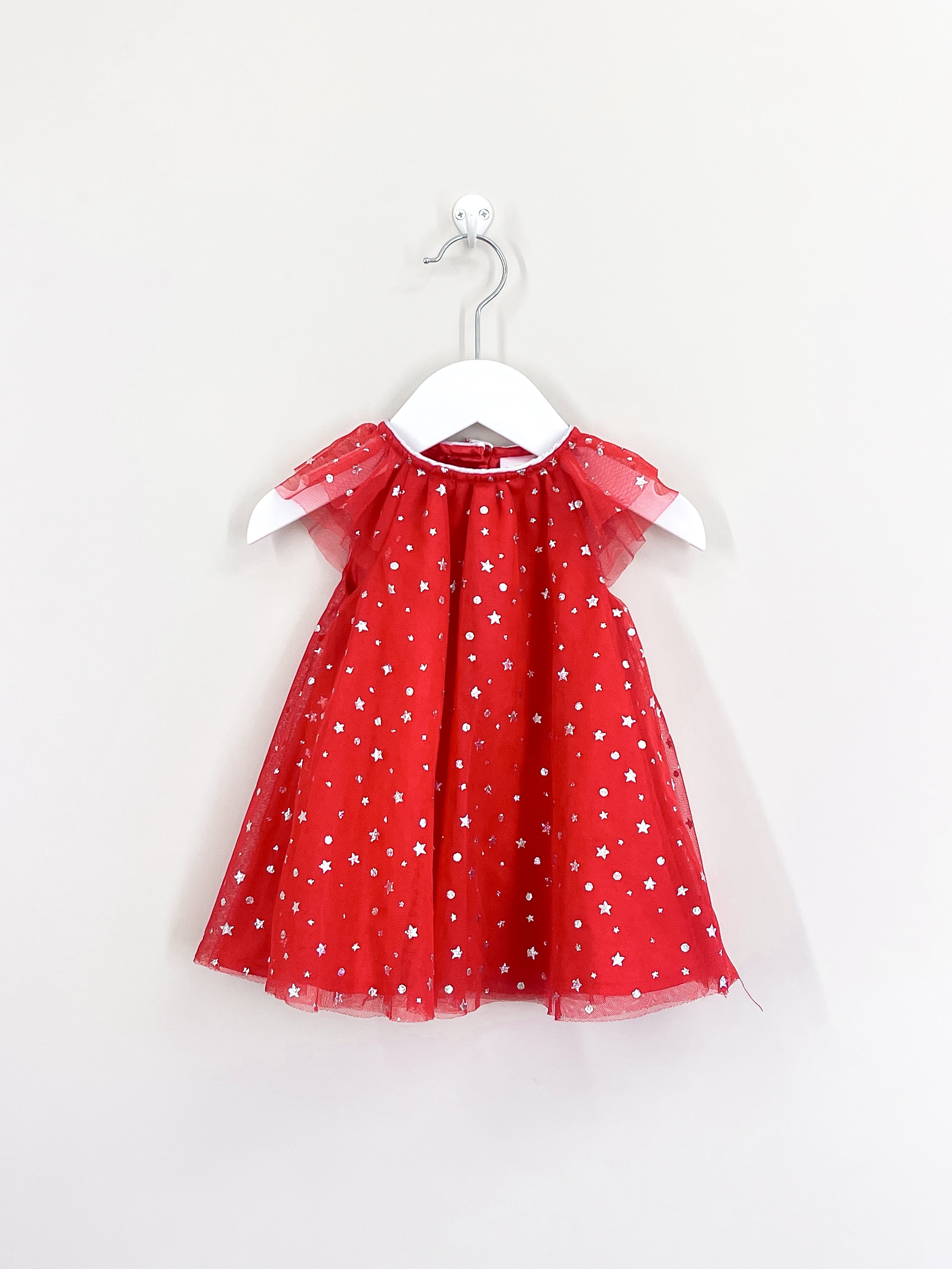 🎄 Teeny Weeny star tulle dress (3-6m)