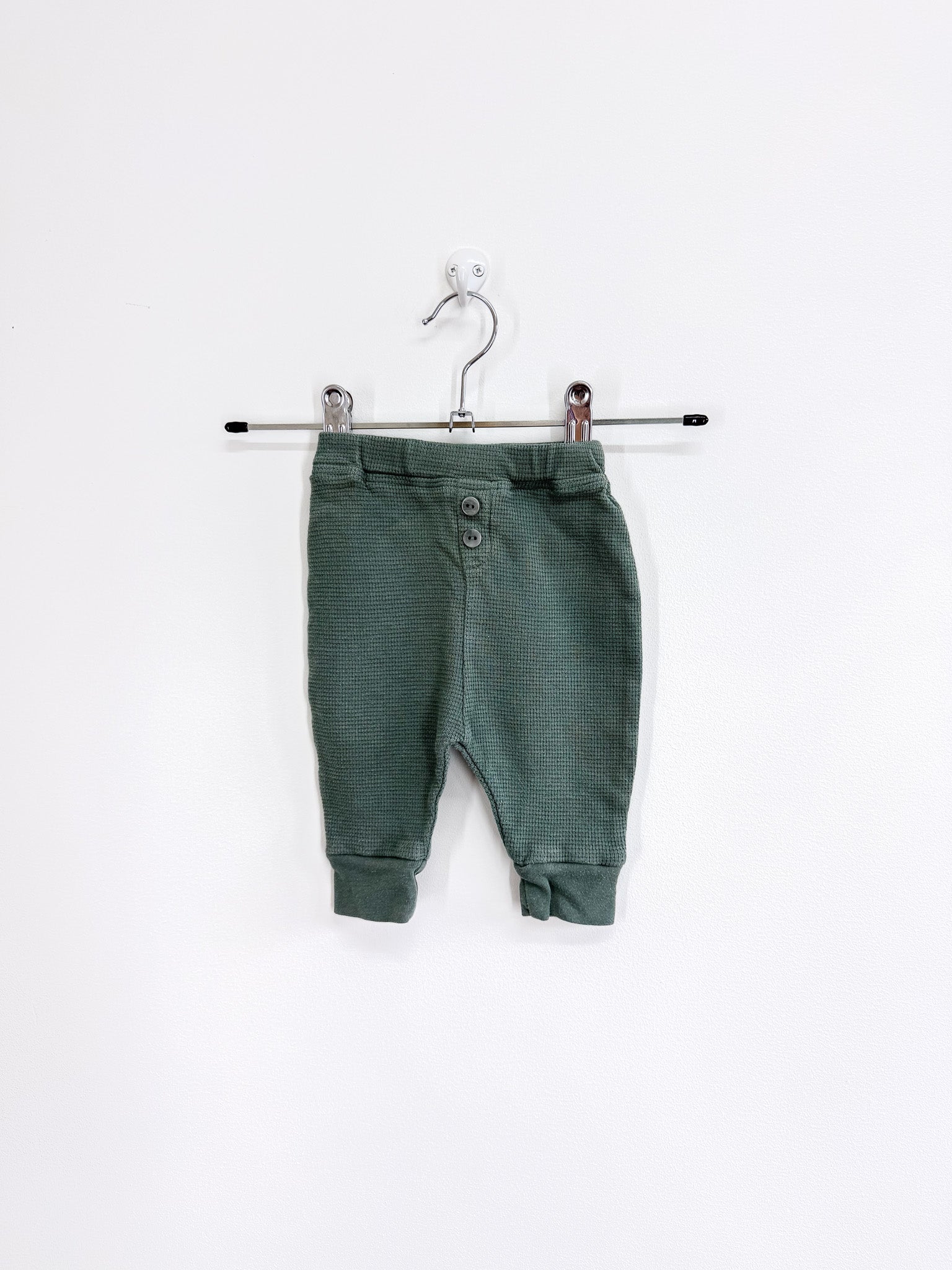 Nature Baby organic waffle pants (0-3m)