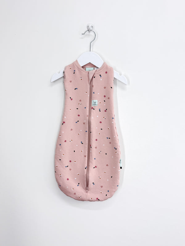 Ergopouch organic cocoon swaddle bag - pink floral (newborn)