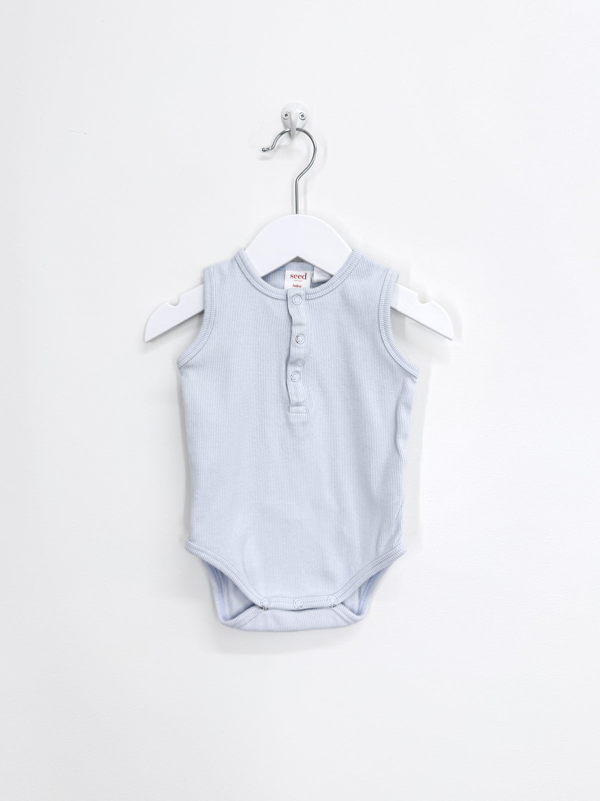 Seed Heritage rib henley singletsuit (3-6m)