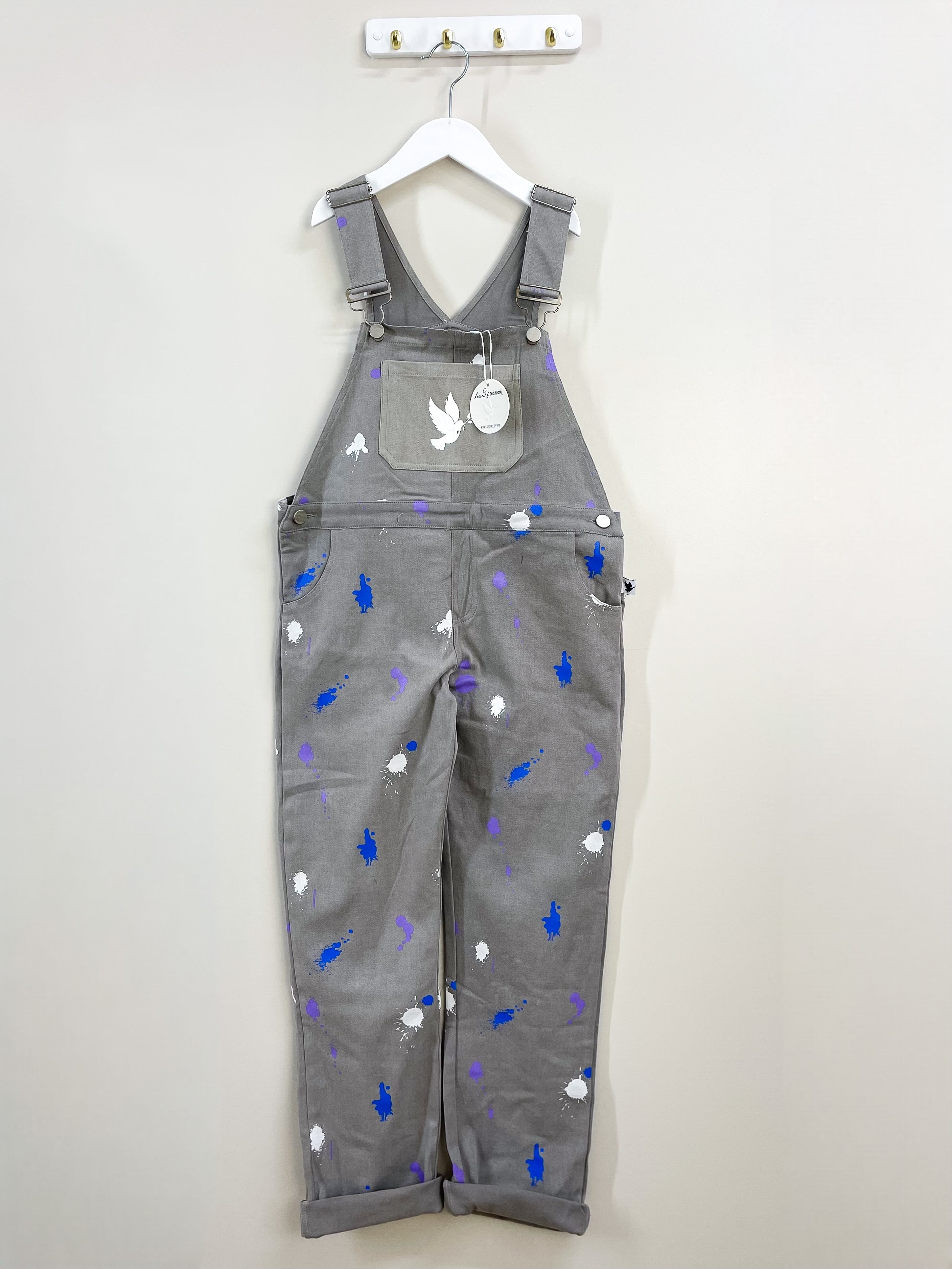 BNWT Radicool splatter overalls (10y)