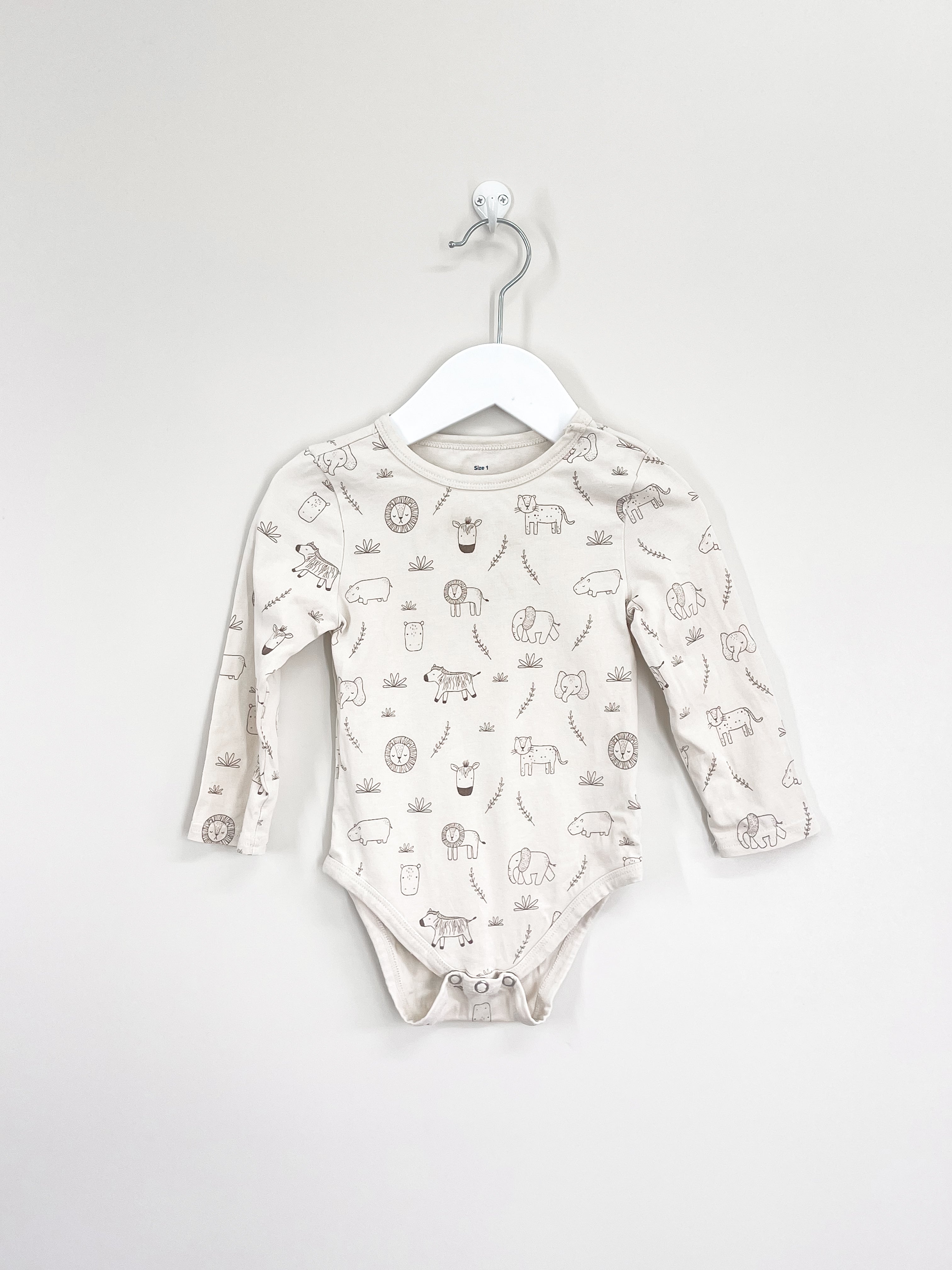 The Sleep Store organic safari bodysuit (3-6m)