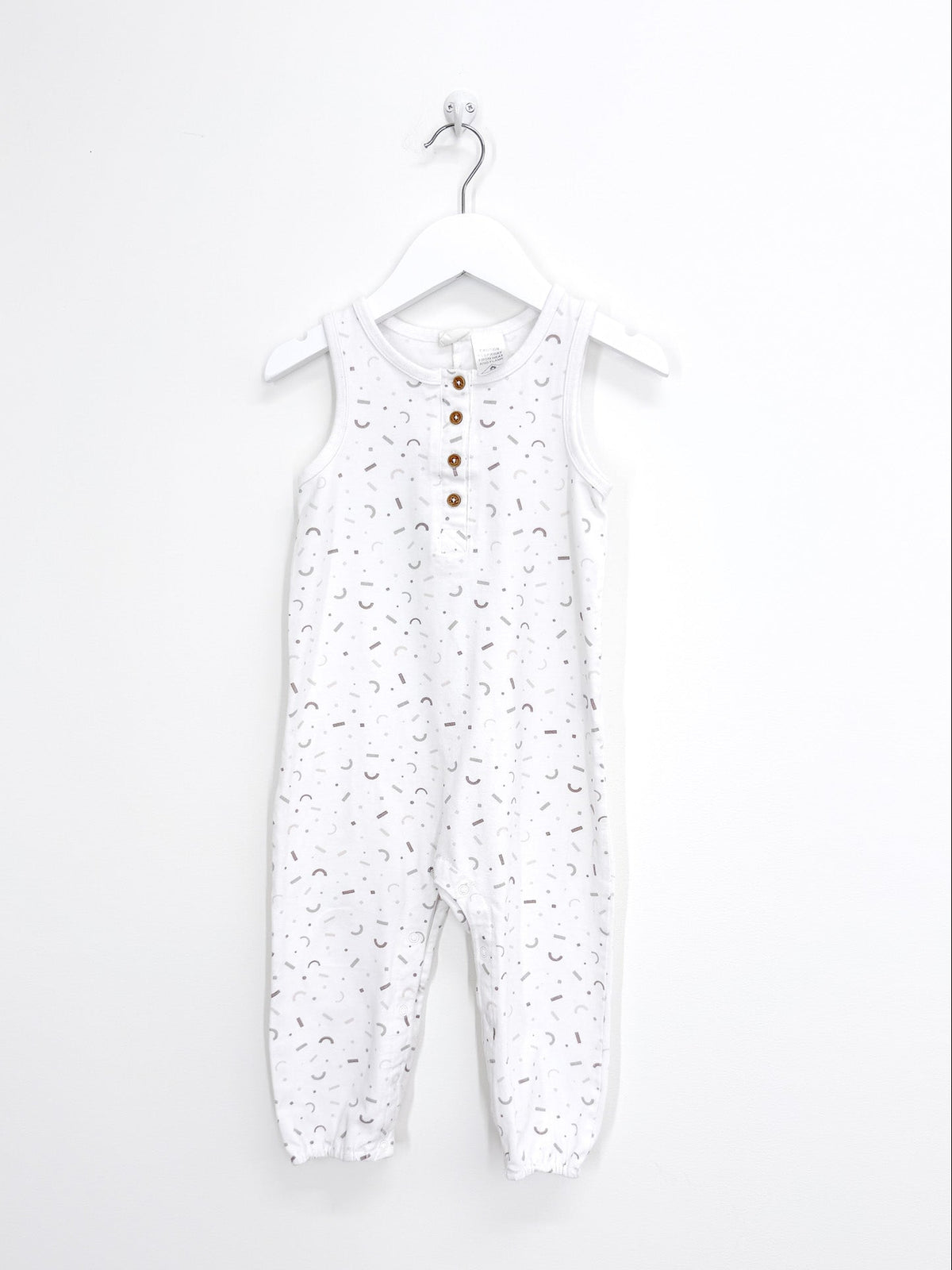 Little Bundle sleeveless confetti romper (18-24m)