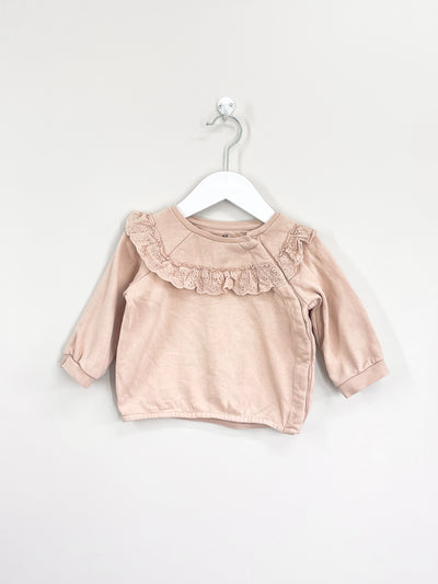 H&M lace collar pullover (6-9m)