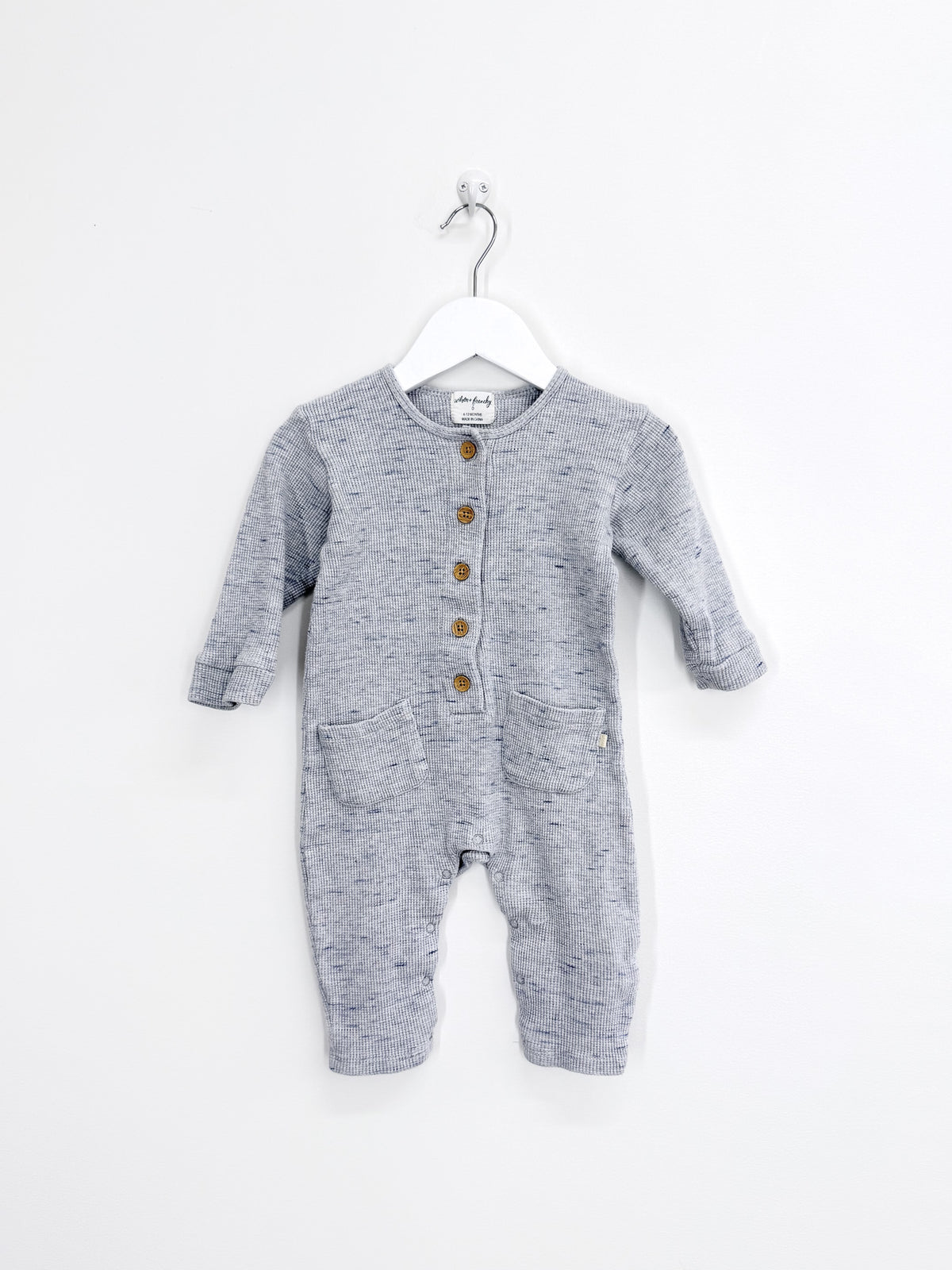 Wilson & Frenchy waffle slouch growsuit (6-12m)