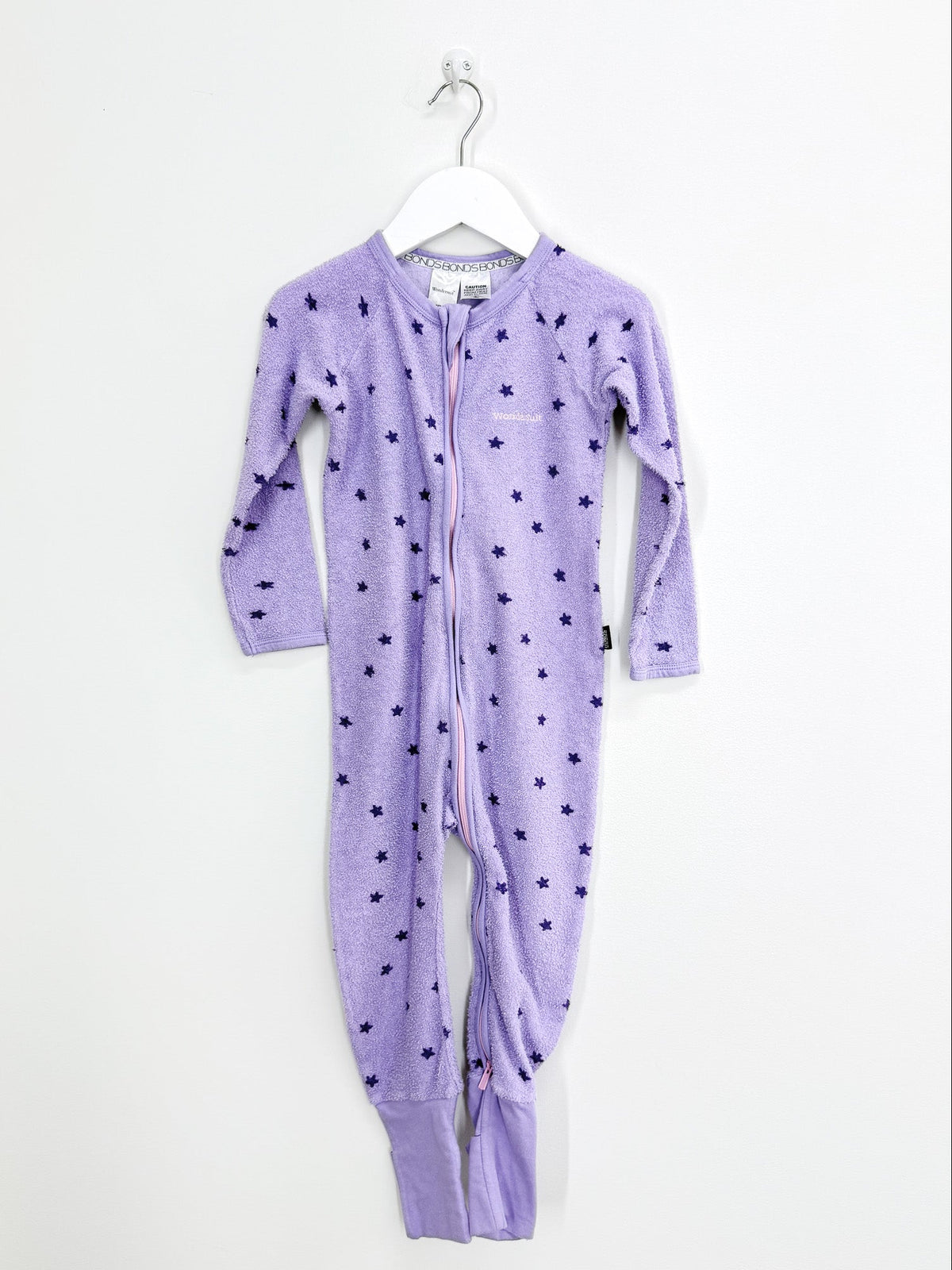 Bonds terry wondersuit - purple stars (3y)