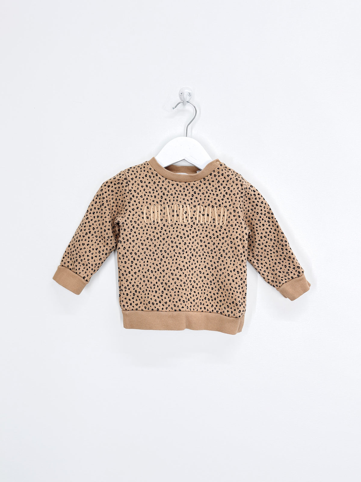 Country Road heritage crew sweatshirt - leopard (6-12m)