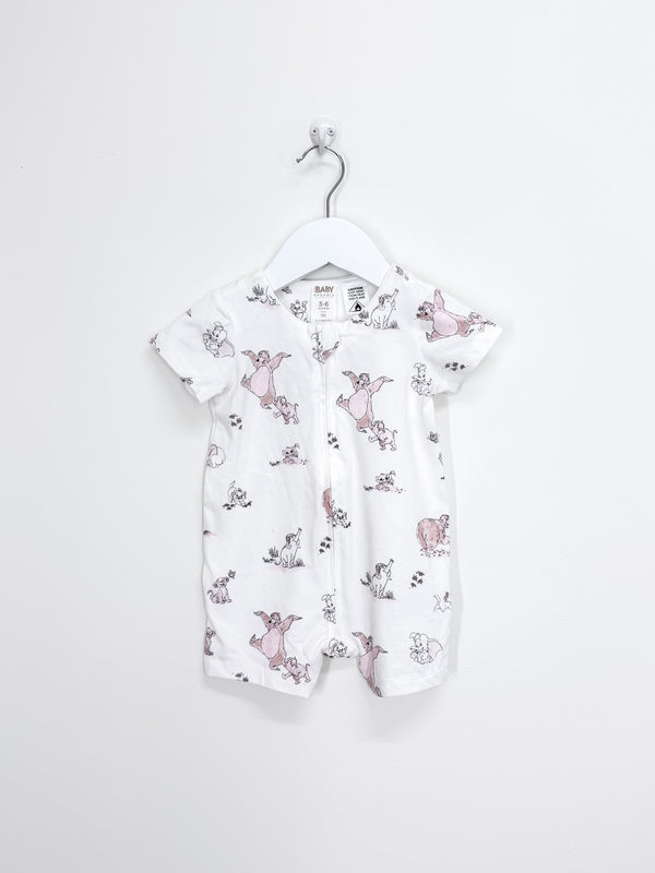Cotton On Kids x The Jungle Book organic shortie zipsuit (3-6m)