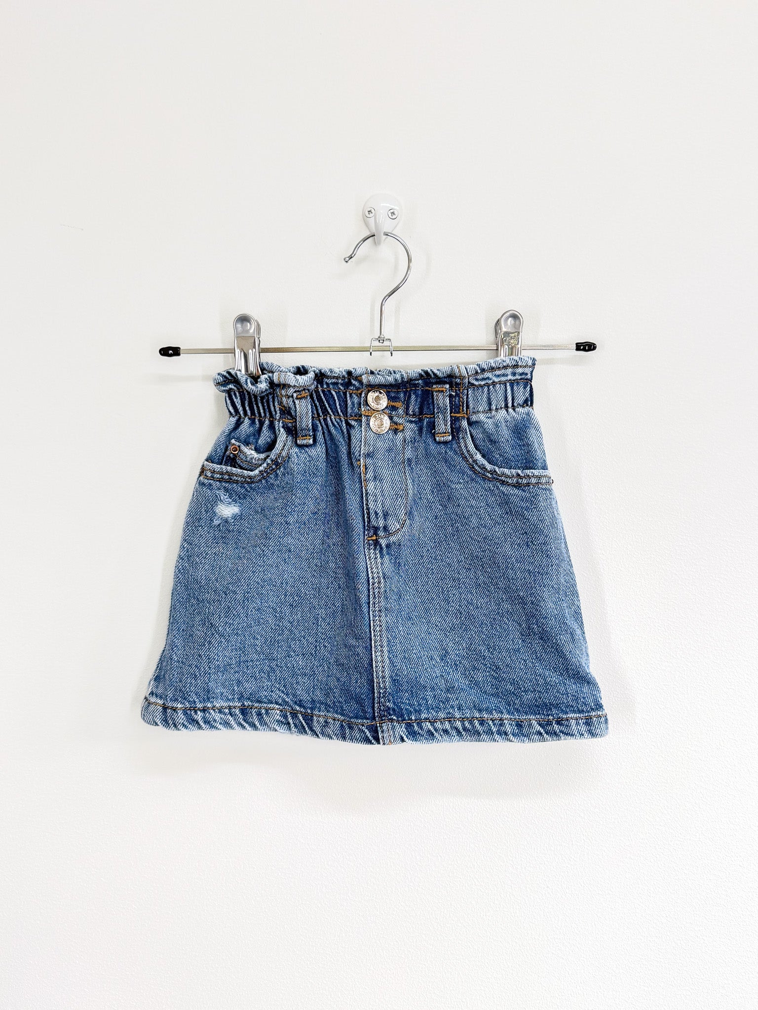 Zara paper bag denim skirt (2y)