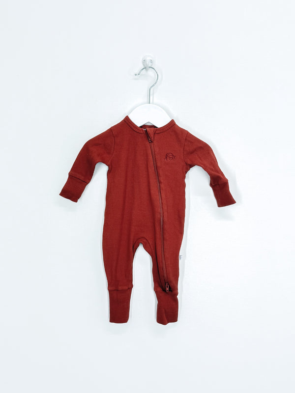 Teeny Weeny waffle zipsuit (newborn)