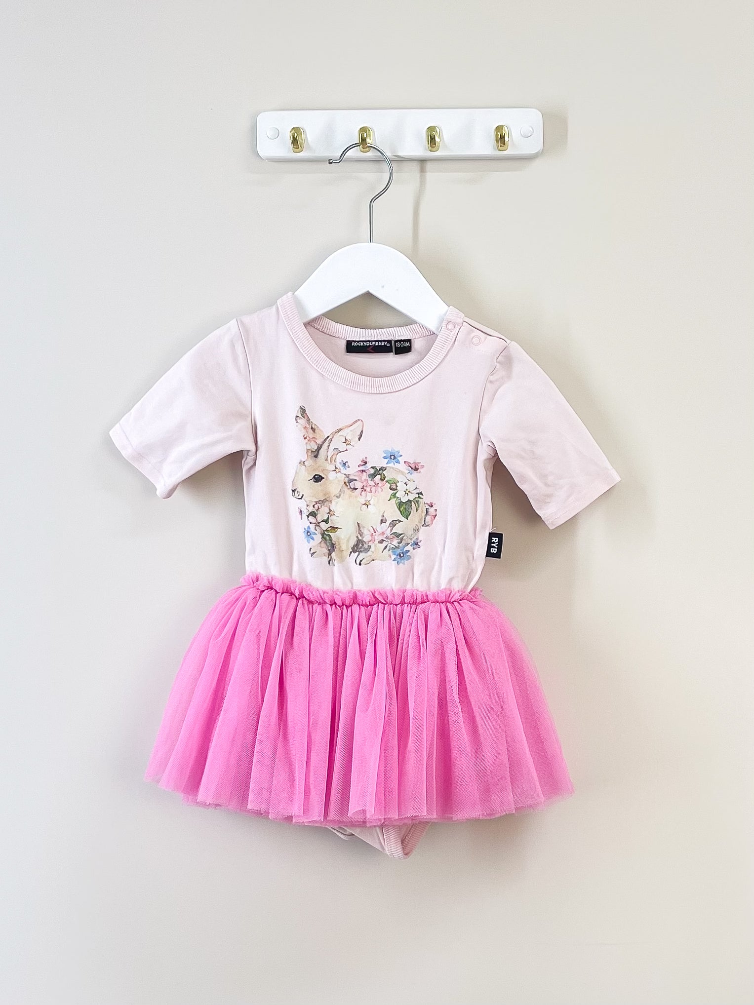 Rock Your Baby bunny circus dress (18-24m)