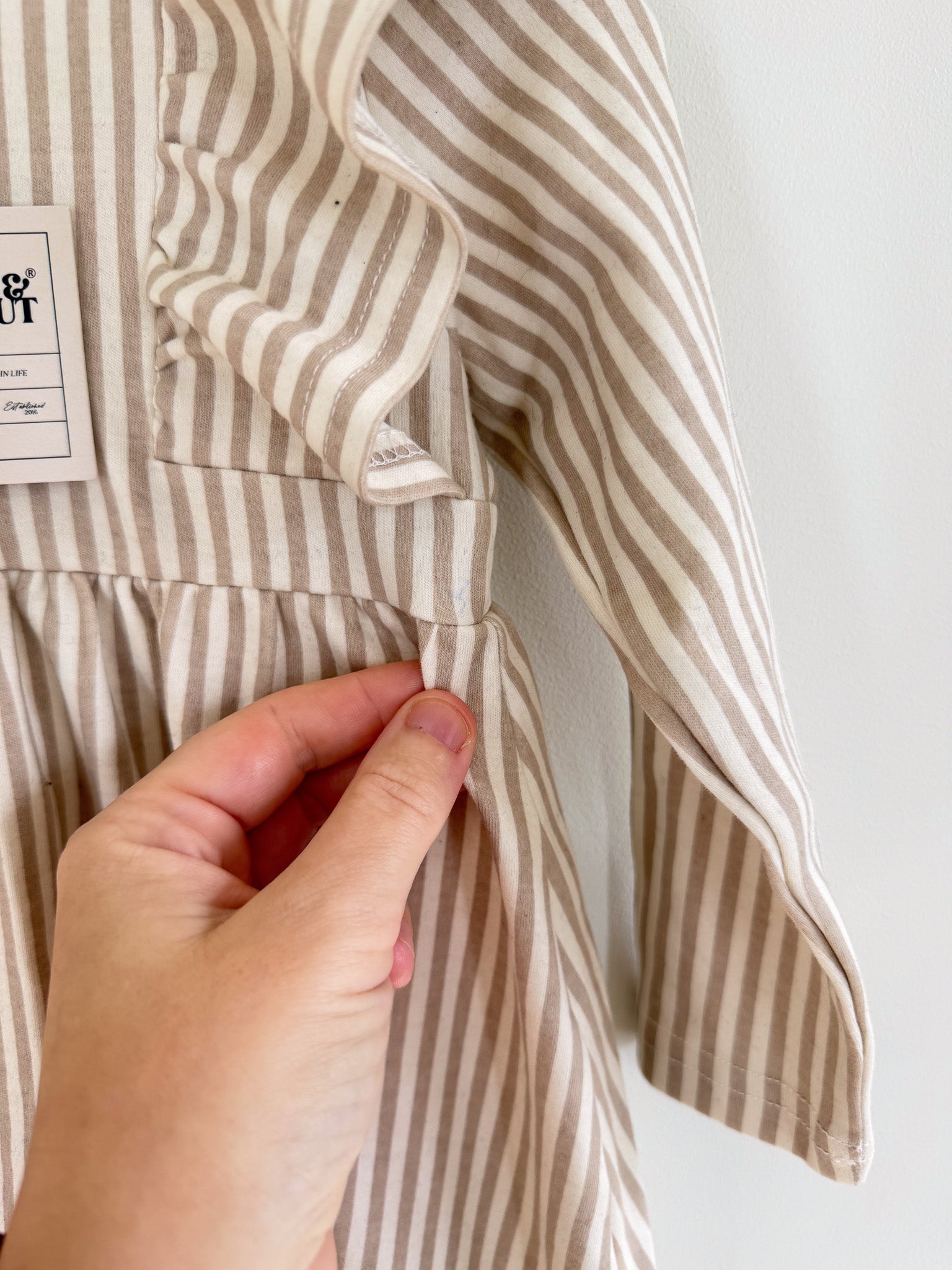 BNWT Bencer & Hazelnut striped dress (4y)