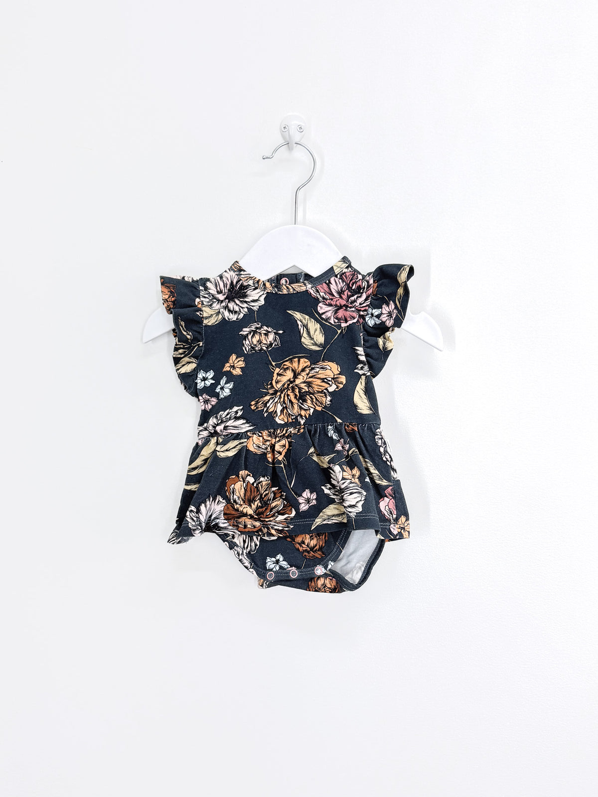 Snuggle Hunny organic bodysuit dress - belle (0-3m)