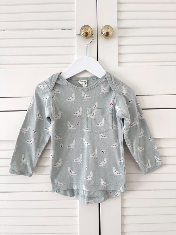 Nature Baby organic long sleeve tee - gulls (2y)