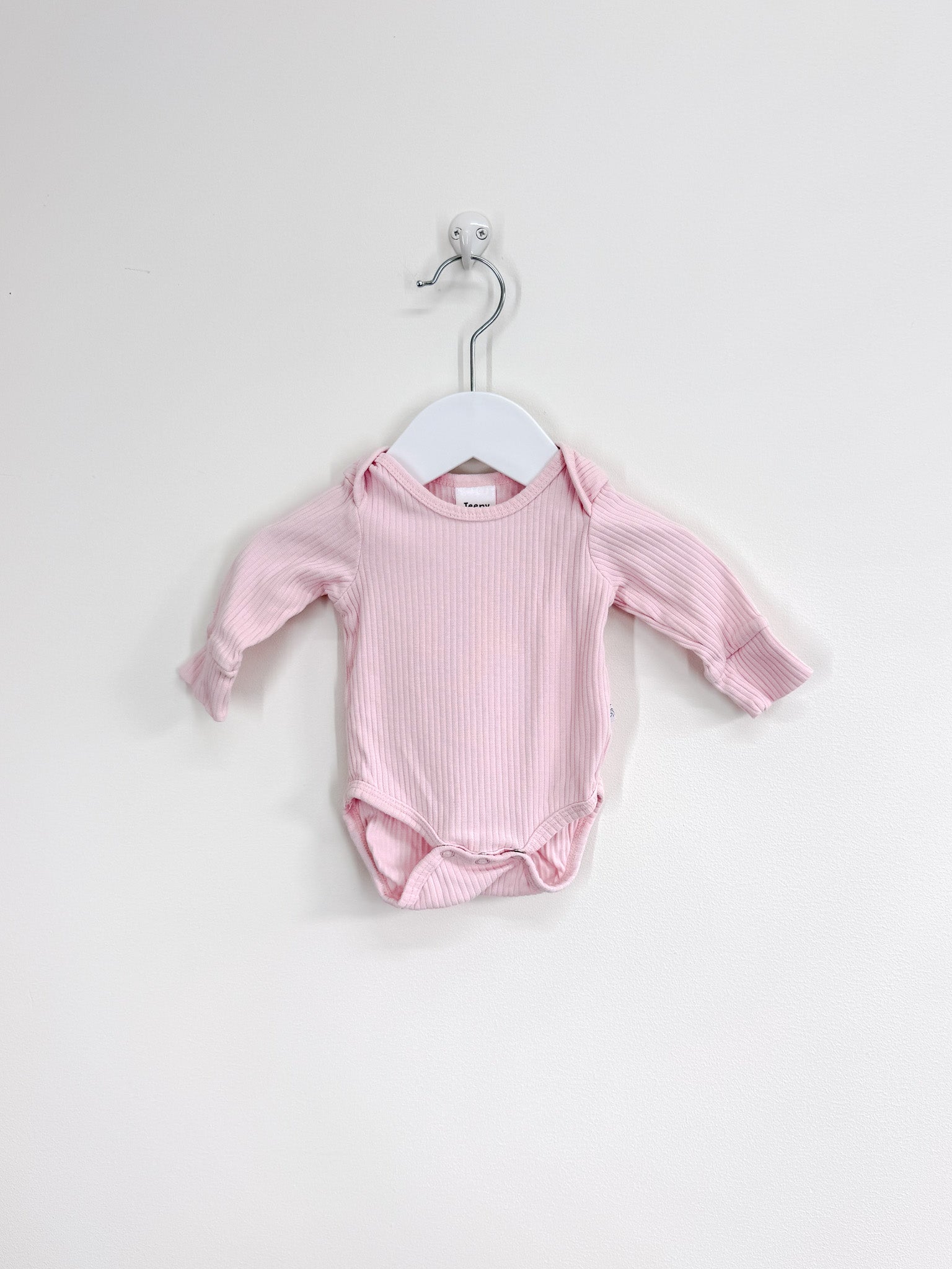 Teeny Weeny rib bodysuit - pink (newborn)
