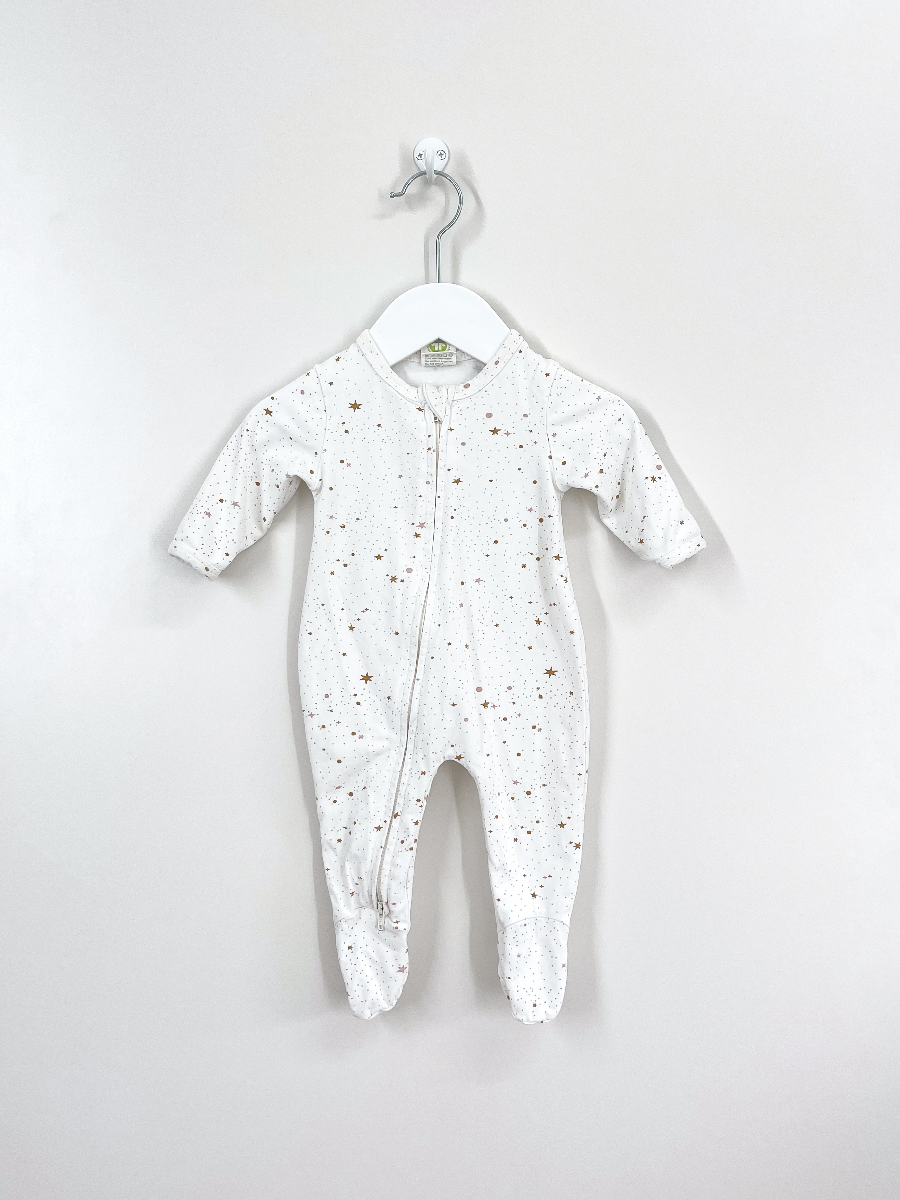 Nature Baby organic dreamlands zipsuit - celestial rose dust (6-12m)
