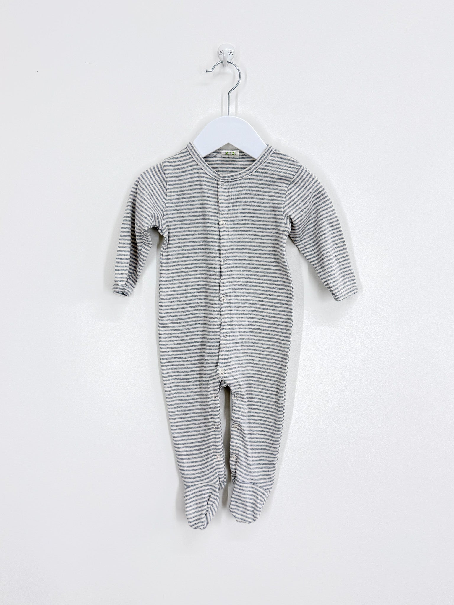Nature Baby organic stretch & grow - grey stripe (newborn)