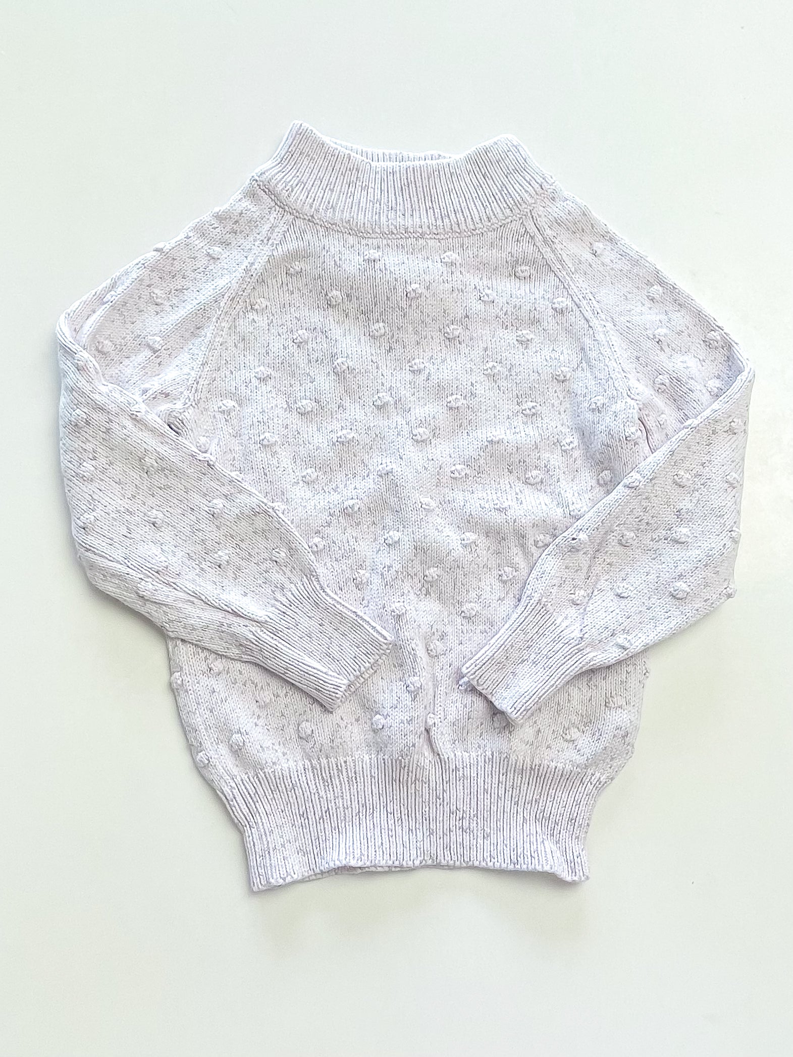 Jamie Kay dotty knit lavender fleck (4y)