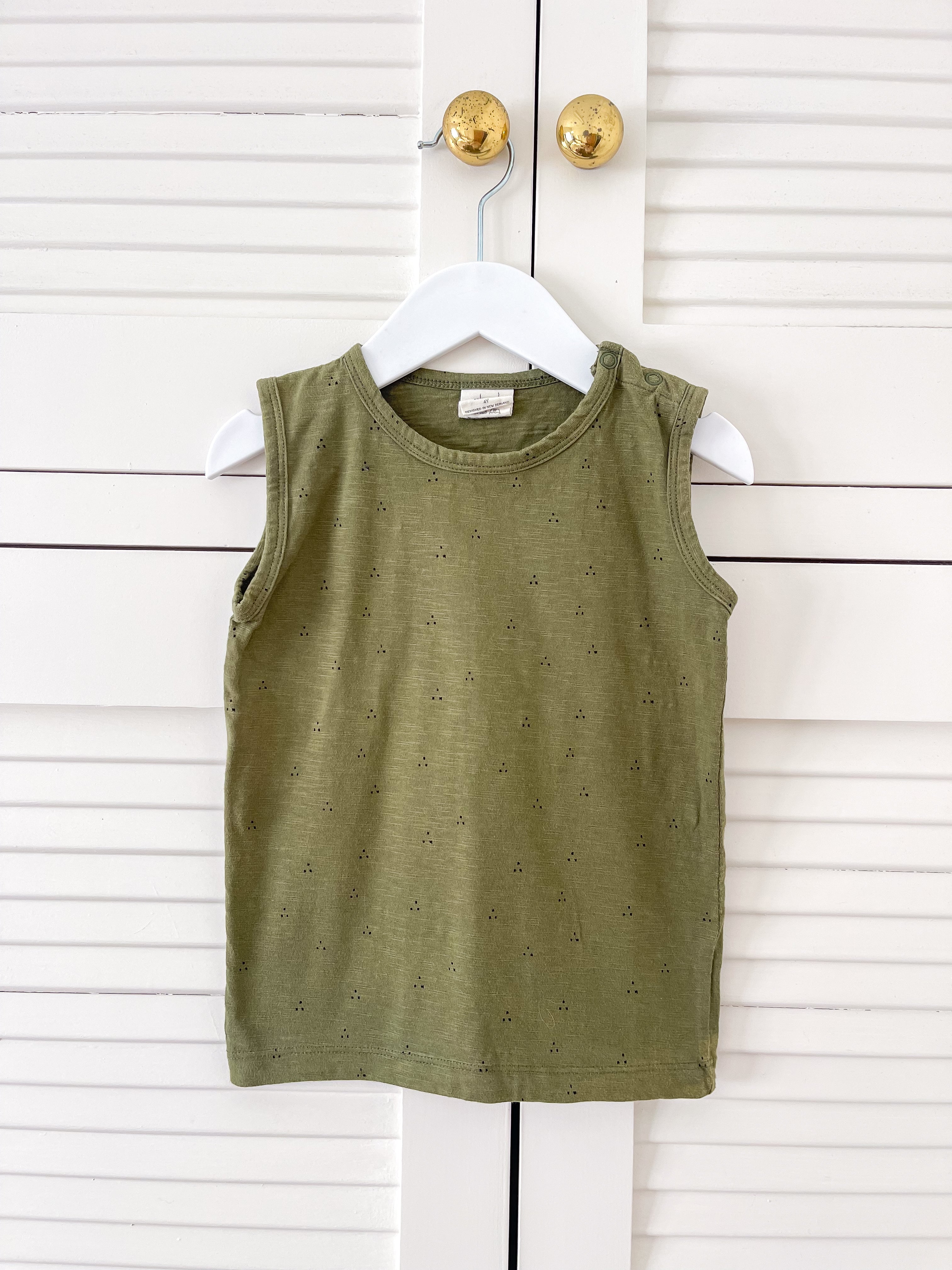 Buck & Baa organic singlet top (4y)