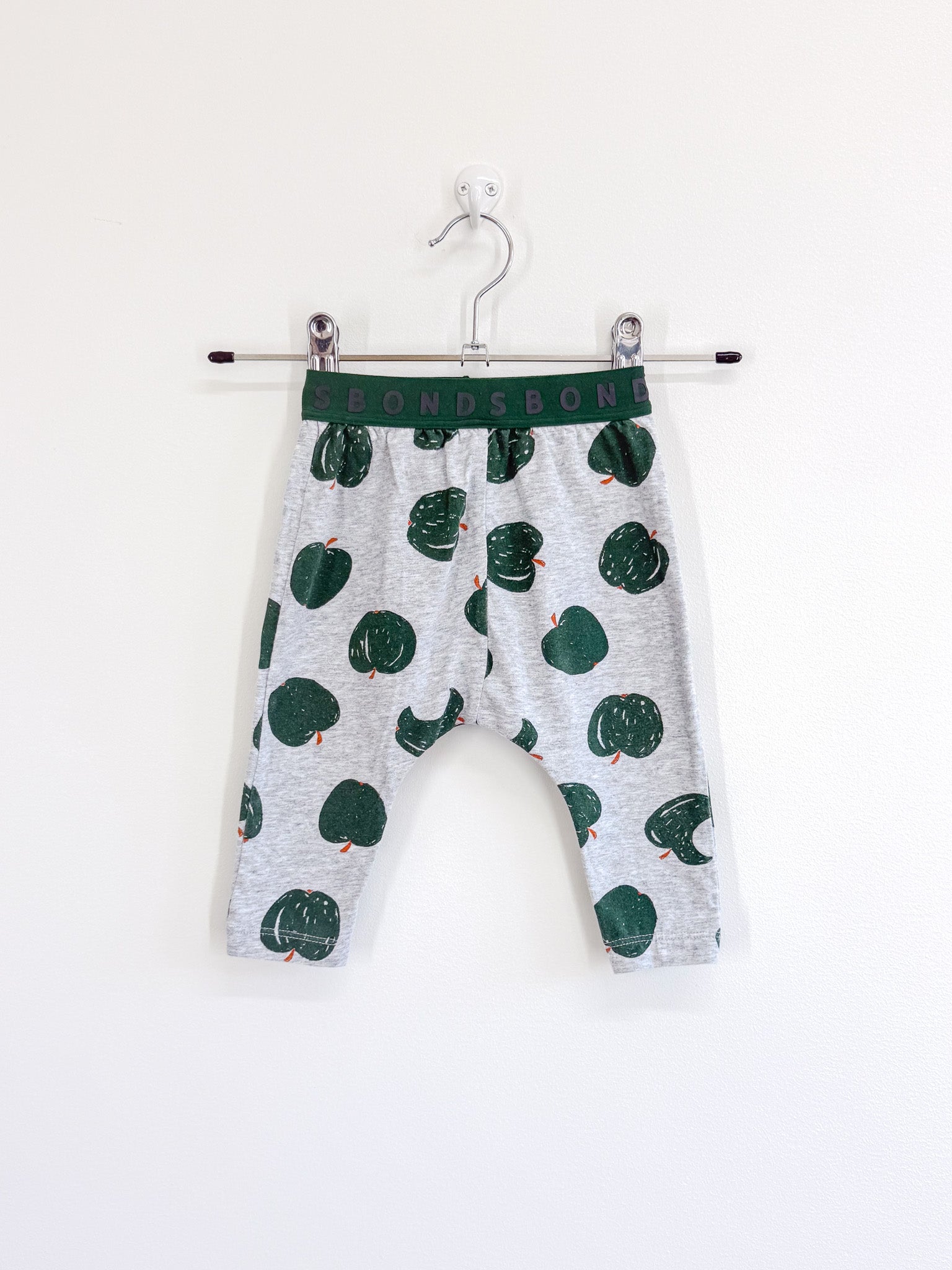 Bonds leggings - green apple (3-6m)