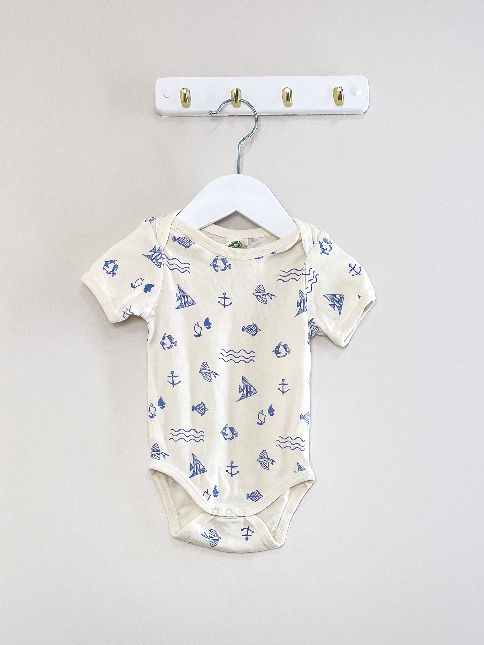Nature Baby organic bodysuit - atlantic (3-6m)