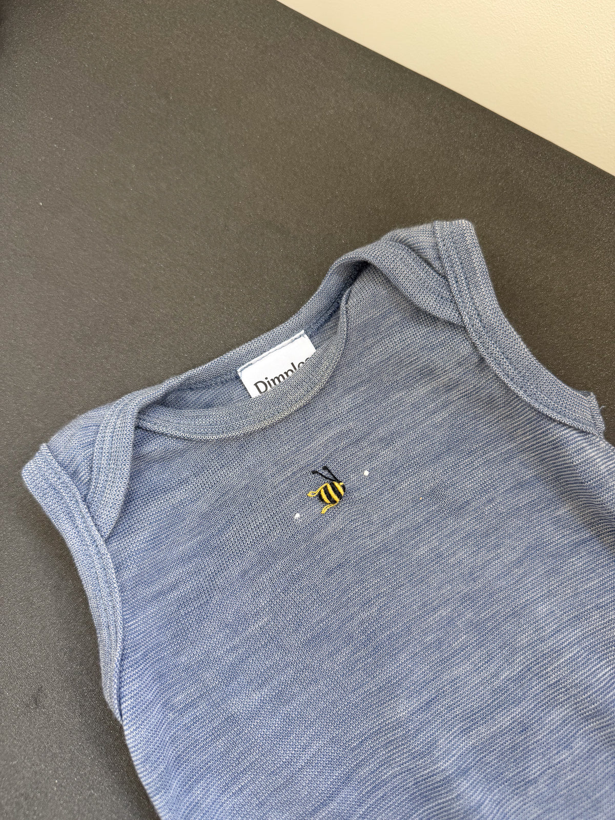 Dimples merino singletsuit (3m)