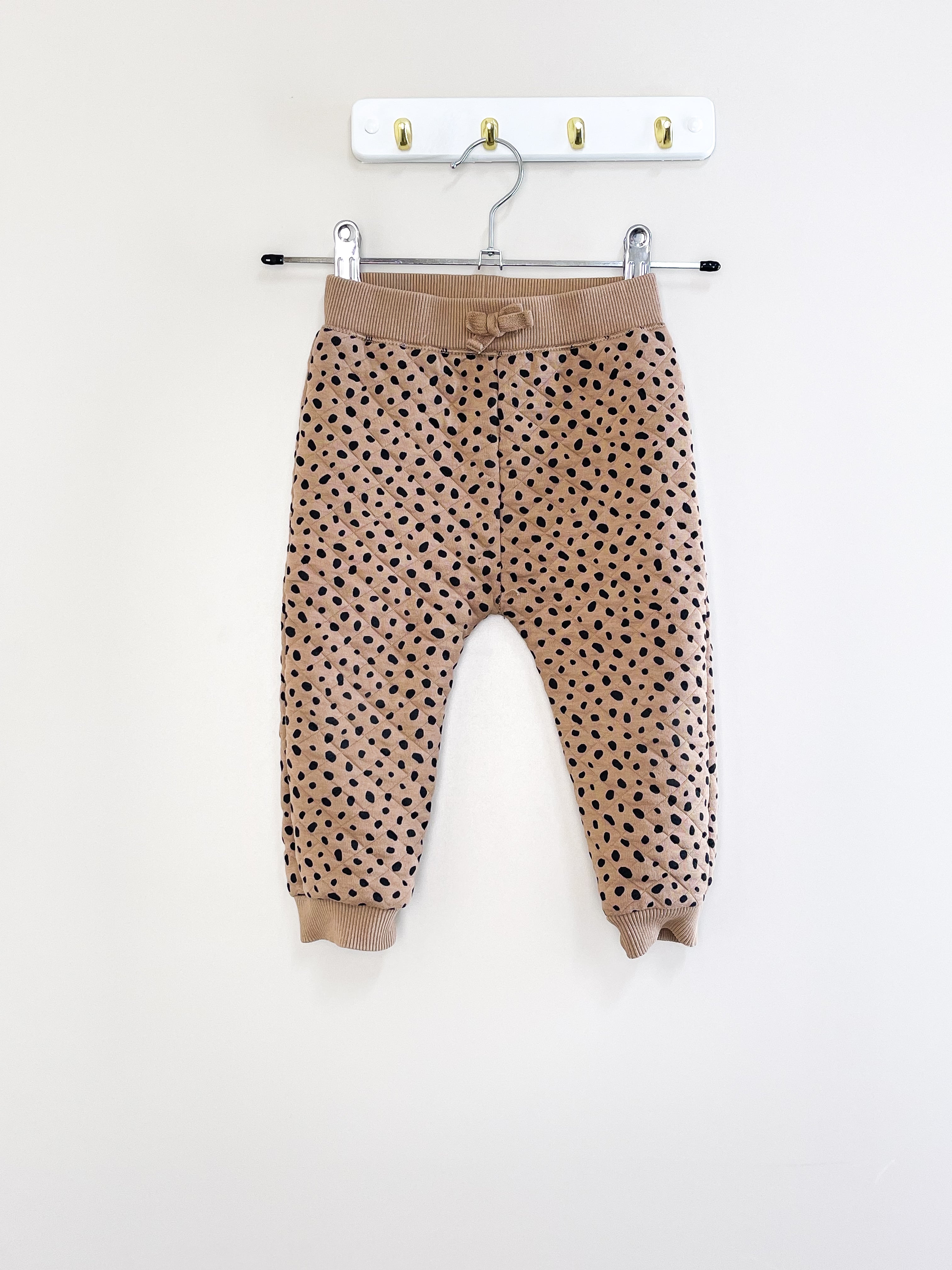 Country Road organic quilted track pants (6-12m)