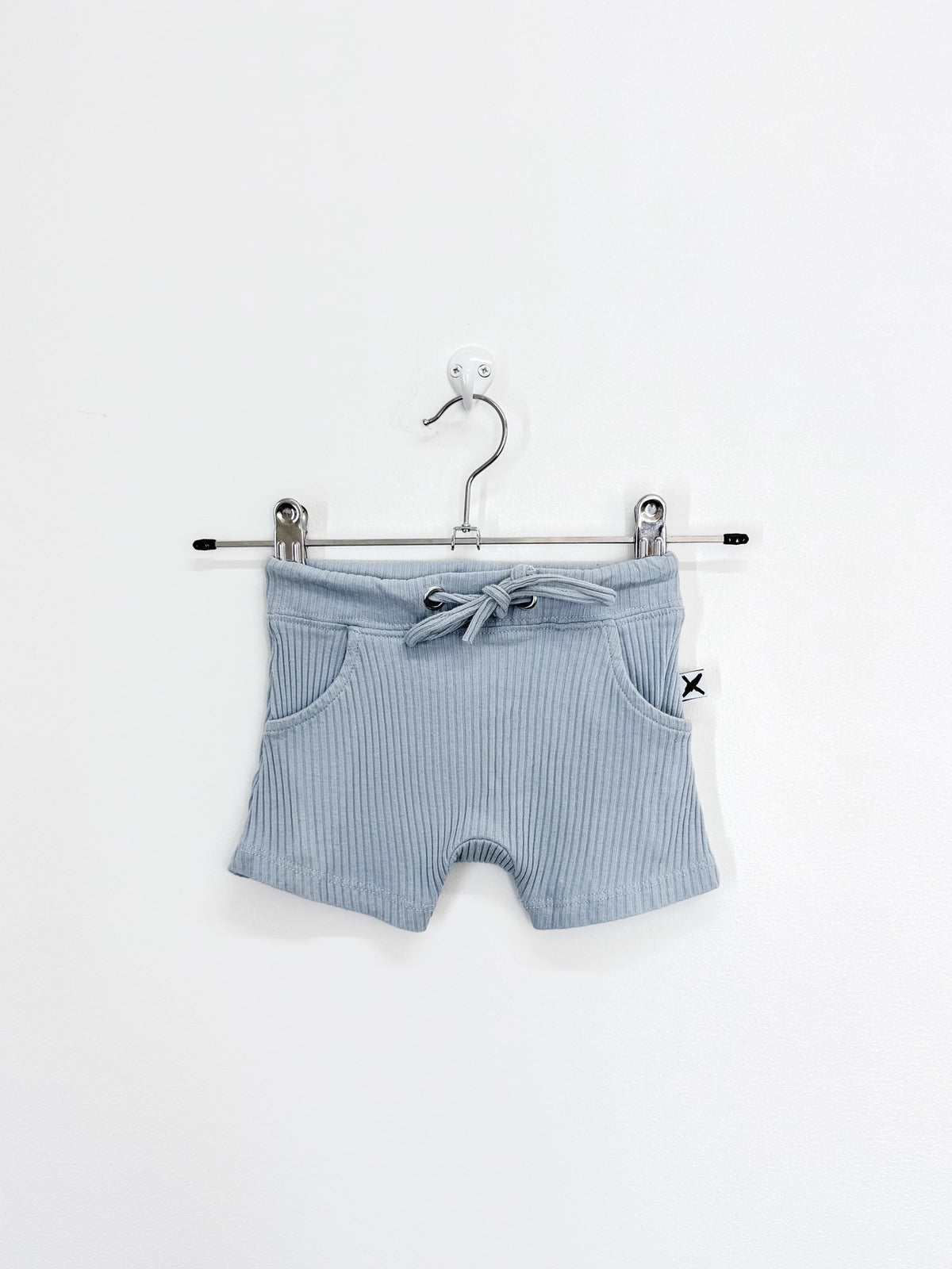Minti rib drawstring shorts (3-6m)