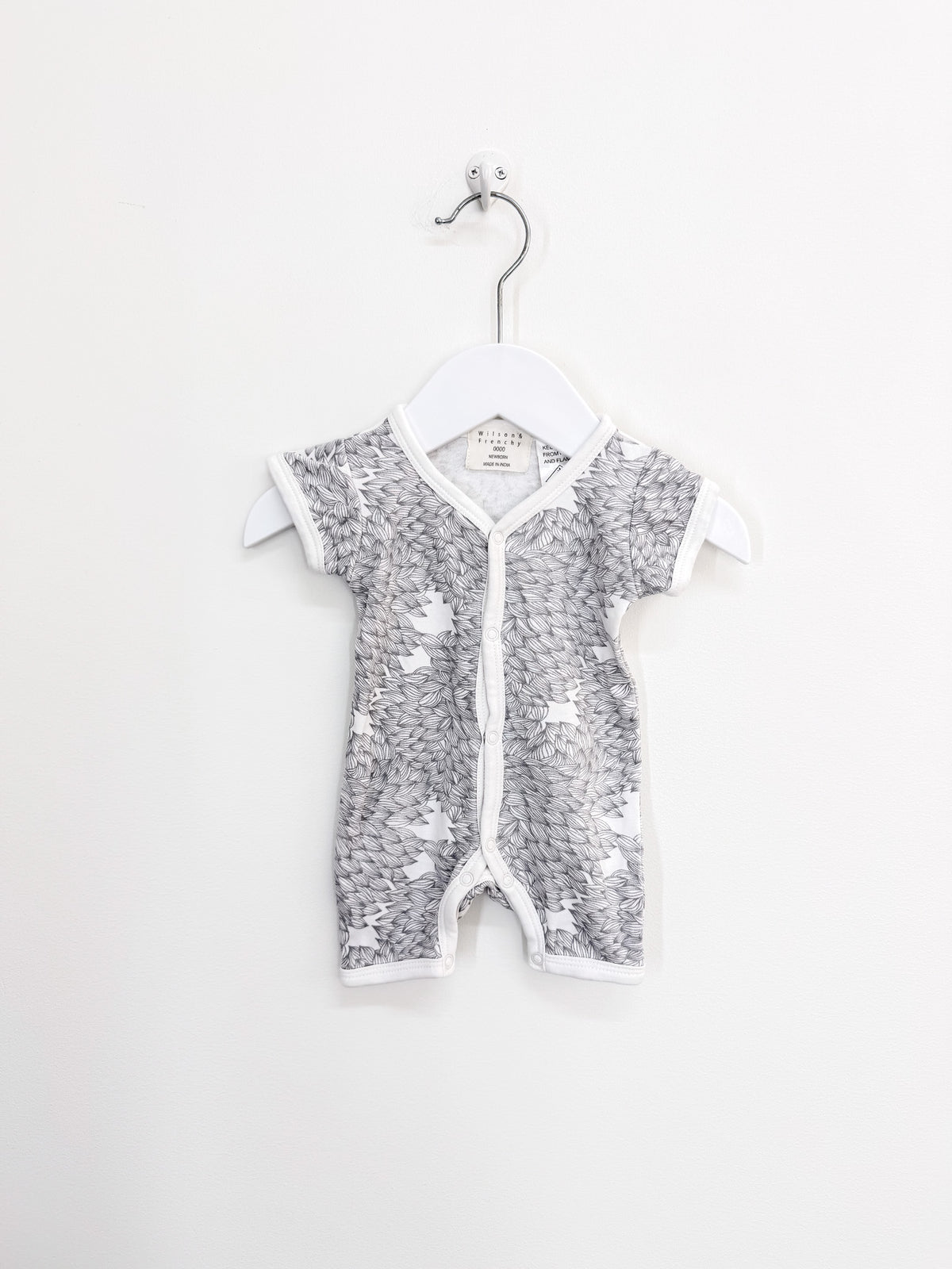 Wilson & Frenchy shortie button romper (newborn)