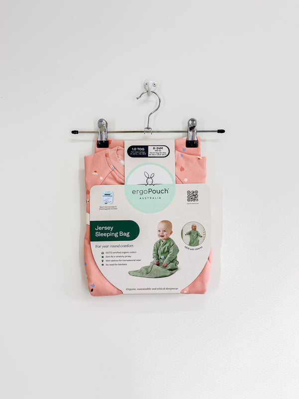 BNWT Ergopouch organic jersey sleeping bag 1.0 tog (8-24m)