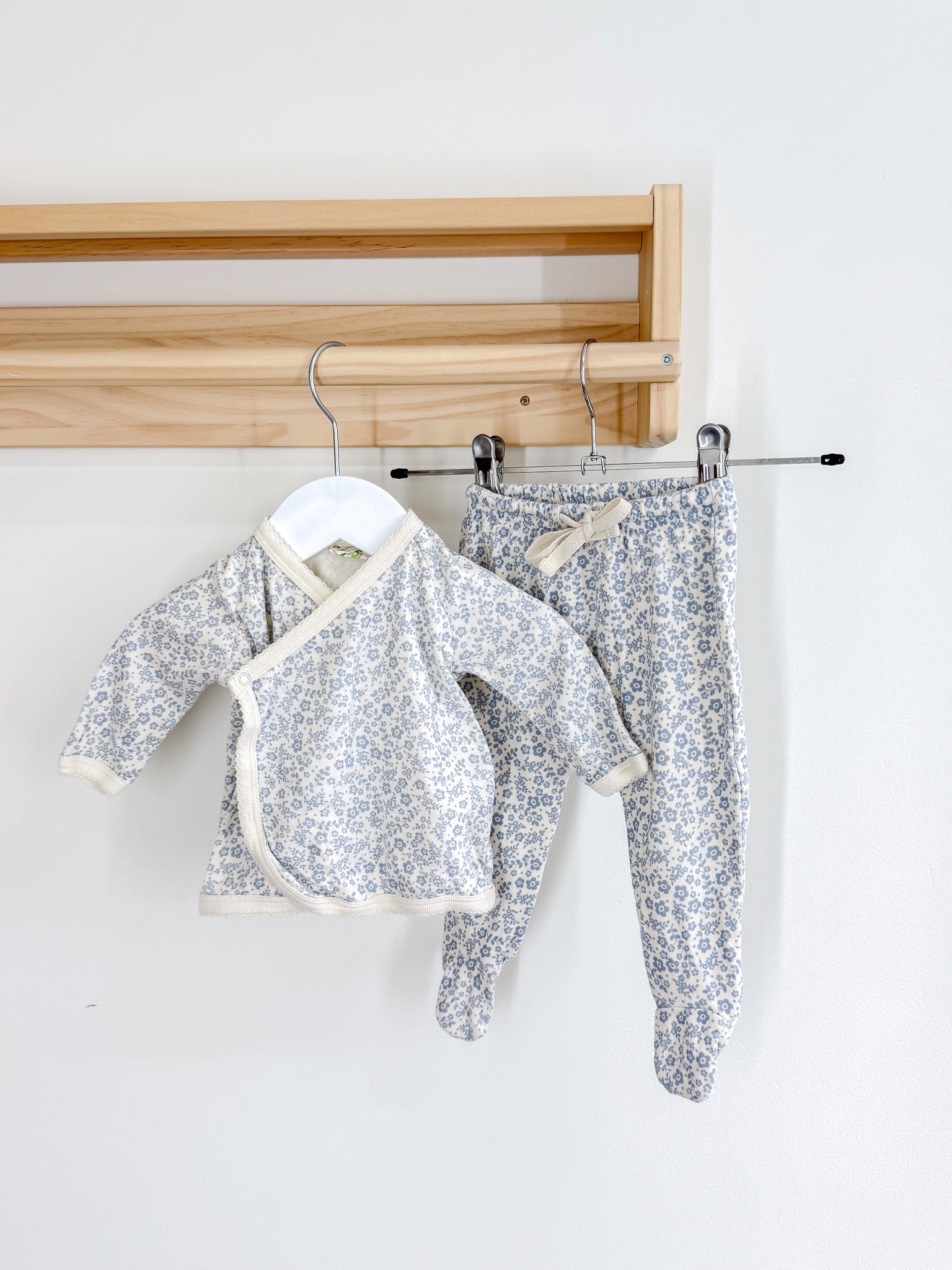 Nature Baby organic set - daisy belle blue (0-3m)