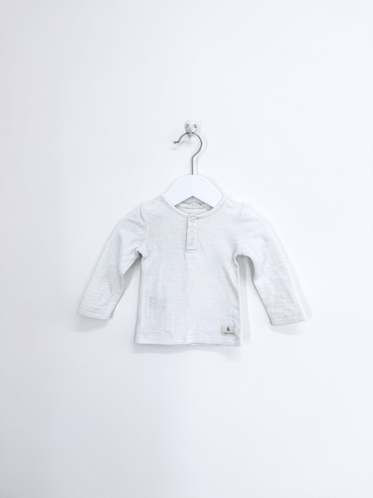 Country Road long sleeve textured henley (3-6m)