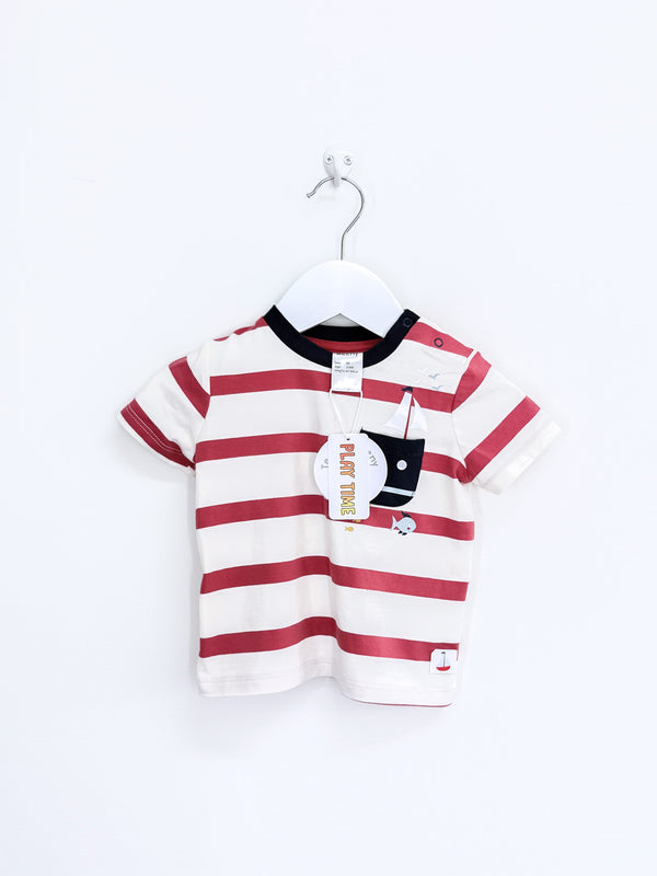 BNWT Teeny Weeny short sleeve tee - sail stripe (3-6m)