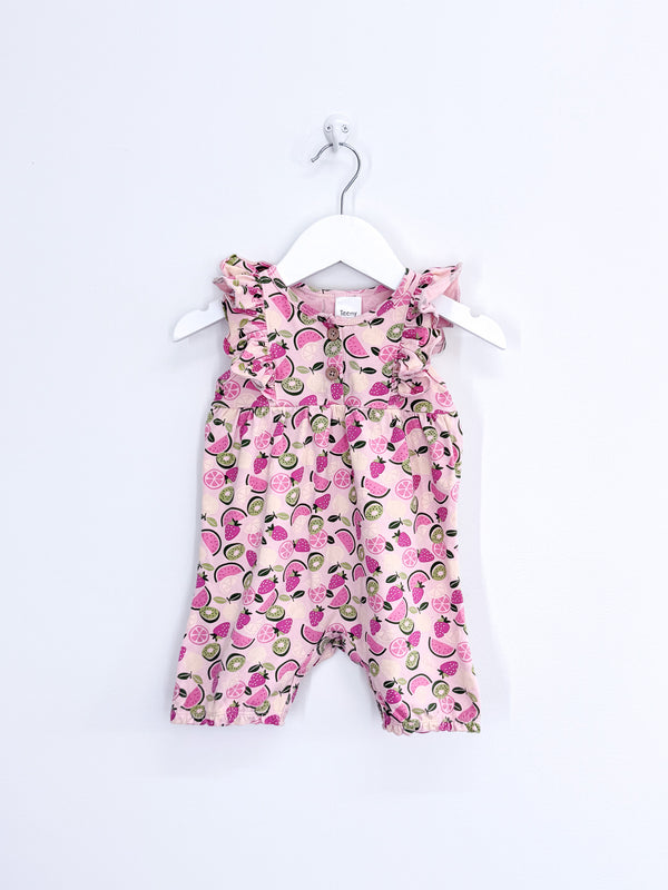 Teeny Weeny fruity frill romper (12-18m)