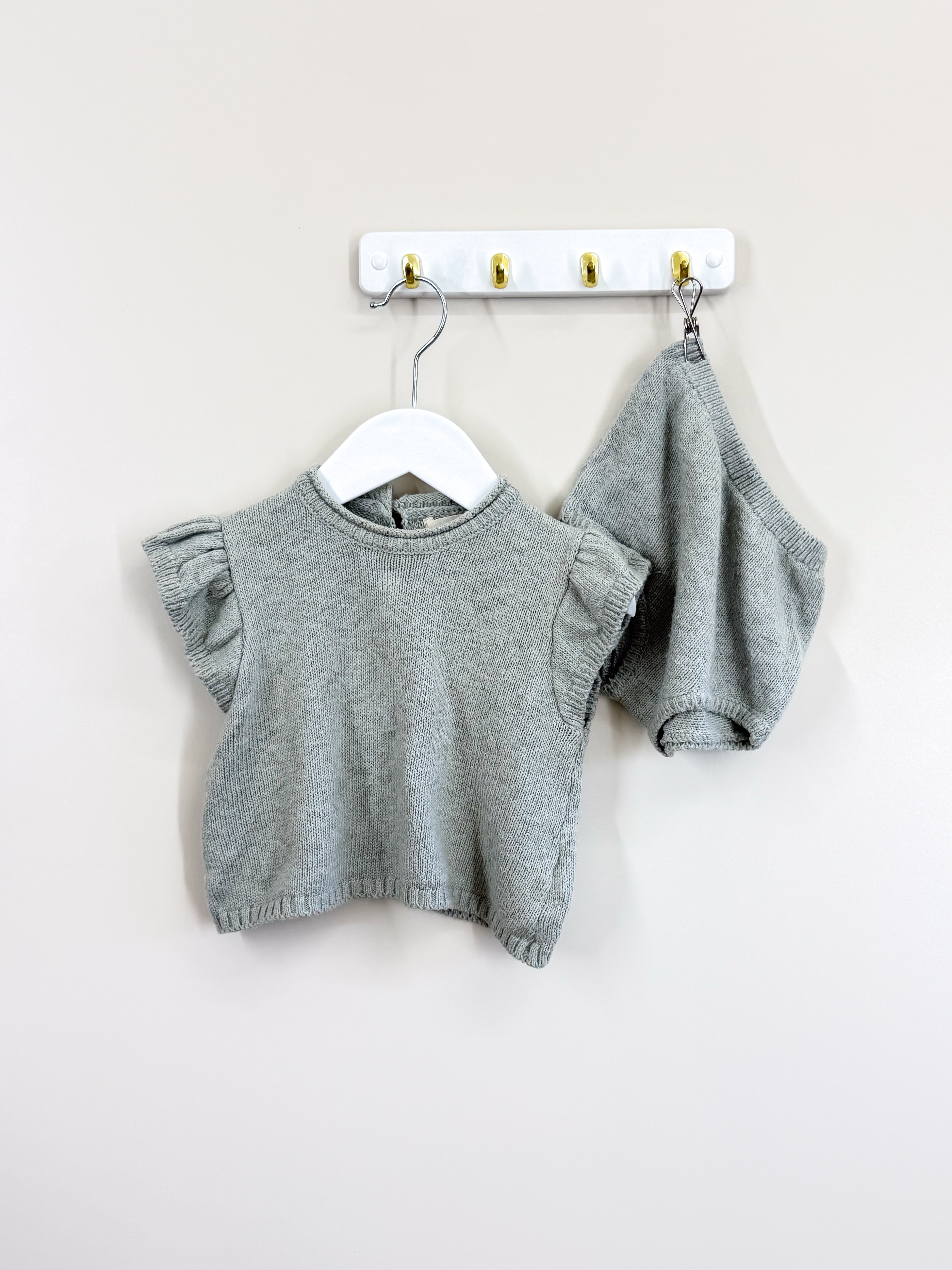 Quincy Mae organic penny knit set (12-18m)