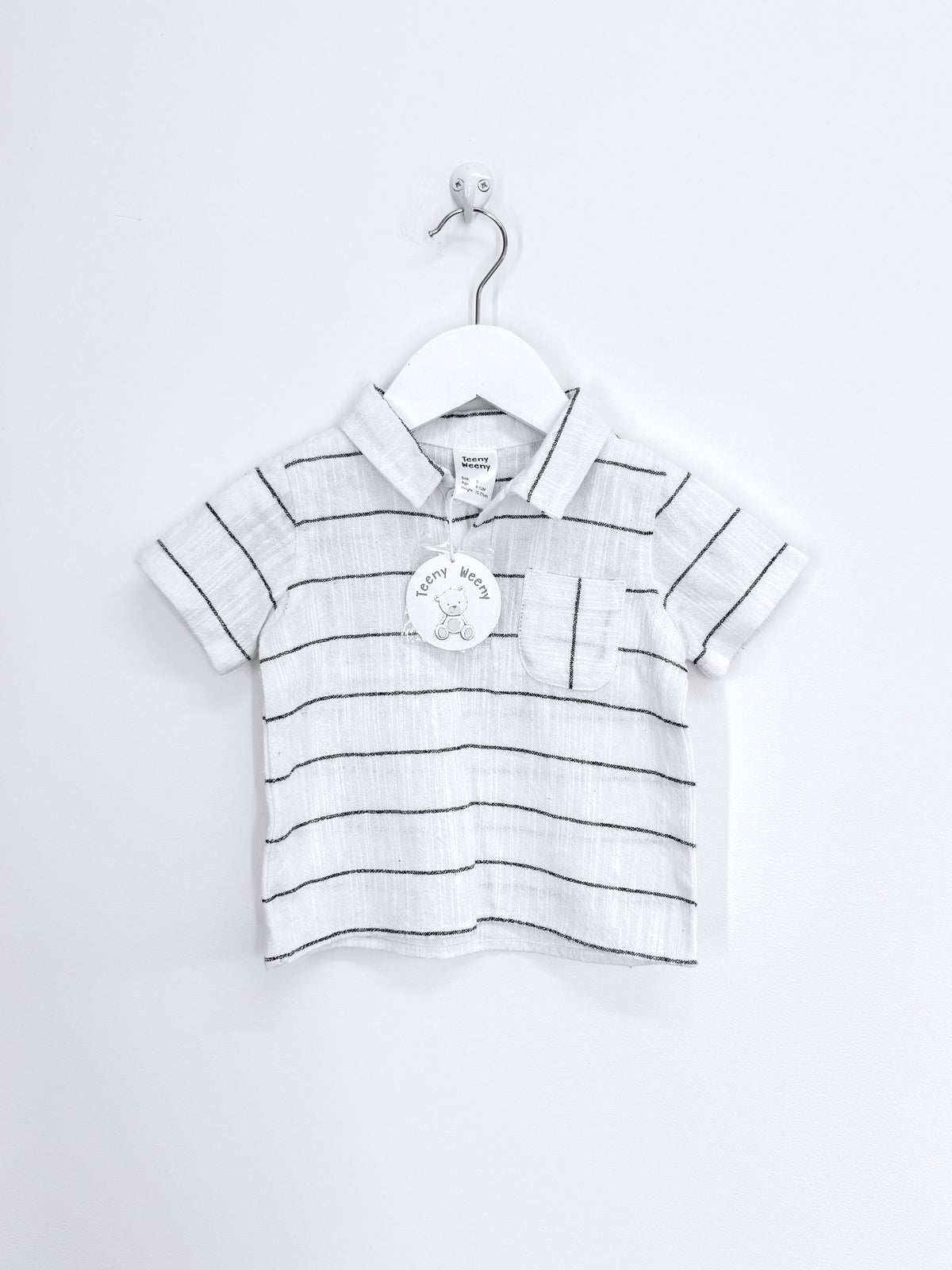 BNWT Teeny Weeny short sleeve woven shirt (6-12m)