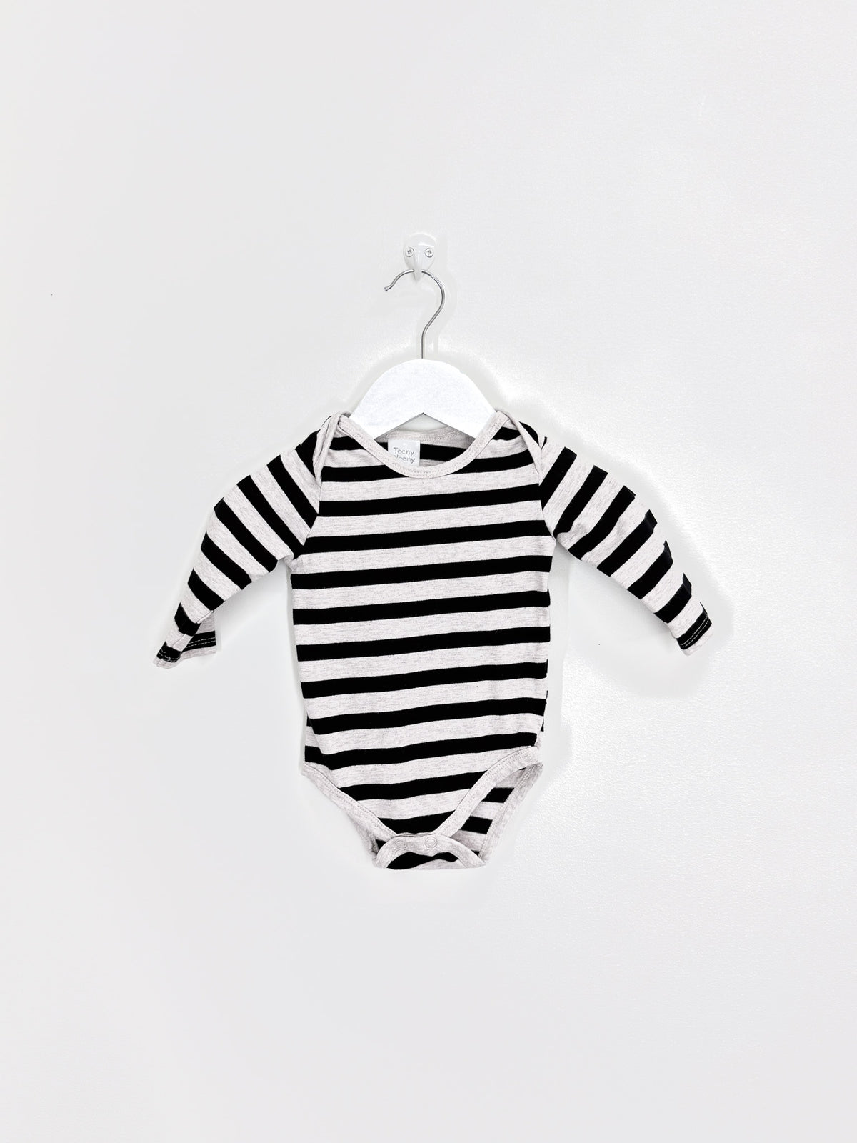 Teeny Weeny long sleeve bodysuit - stripe (3-6m)
