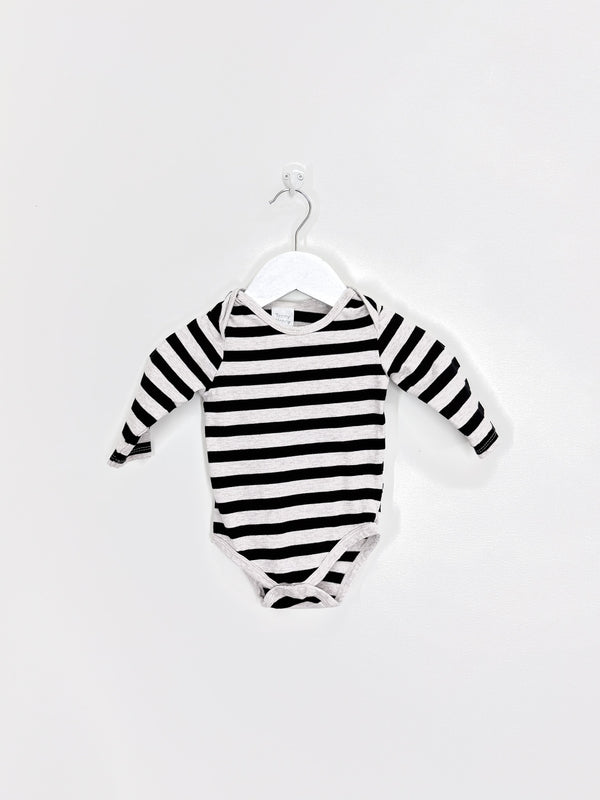 Teeny Weeny long sleeve bodysuit - stripe (3-6m)