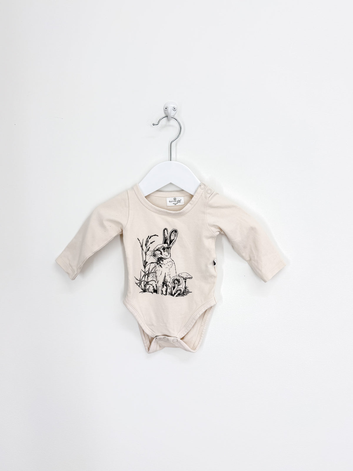 Burrow & Be organic bunny bodysuit (0-3m)