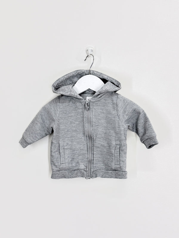 Teeny Weeny lightweight zip hoodie (3-6m)